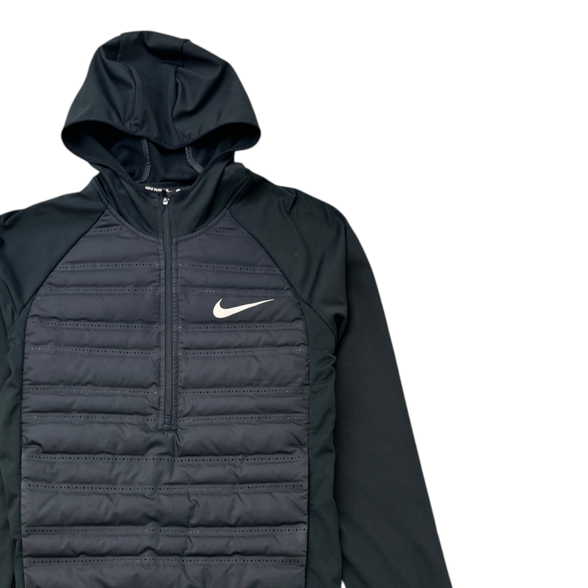 Men's Aeroloft Padded Hybrid Jacket Black Size S