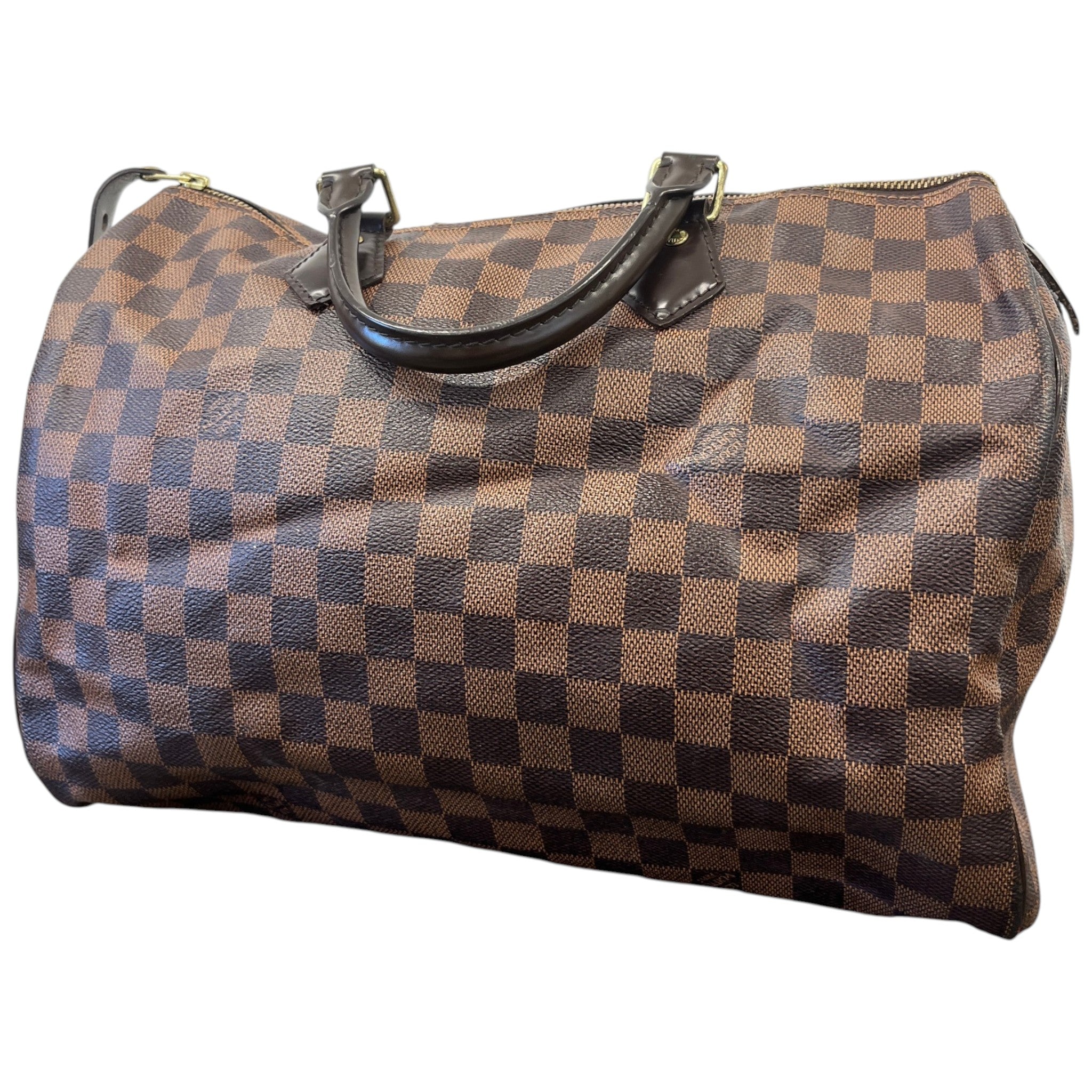 Women's Damier Ebene Speedy 35 Bag Brown