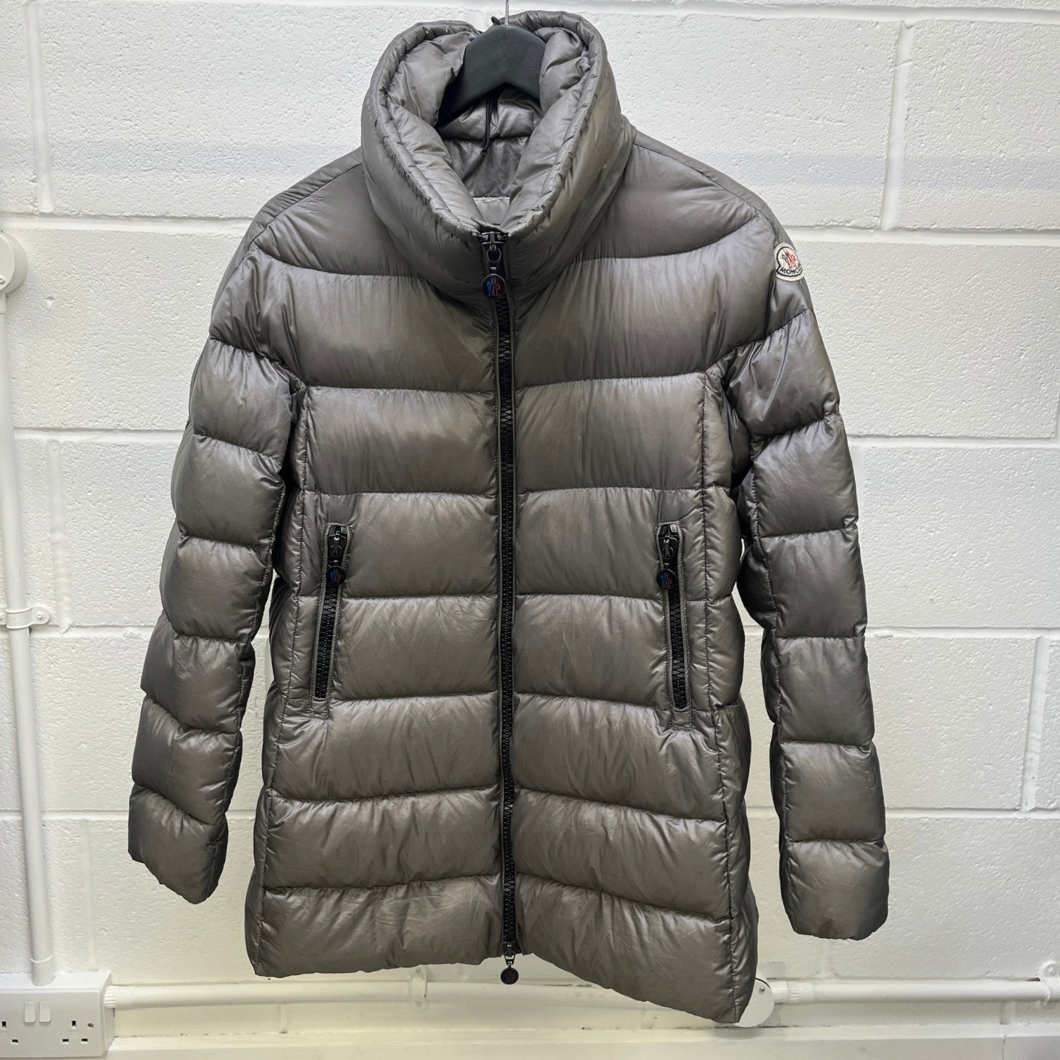 Women's Elevee Down Jacket Grey Size 2 / UK 12