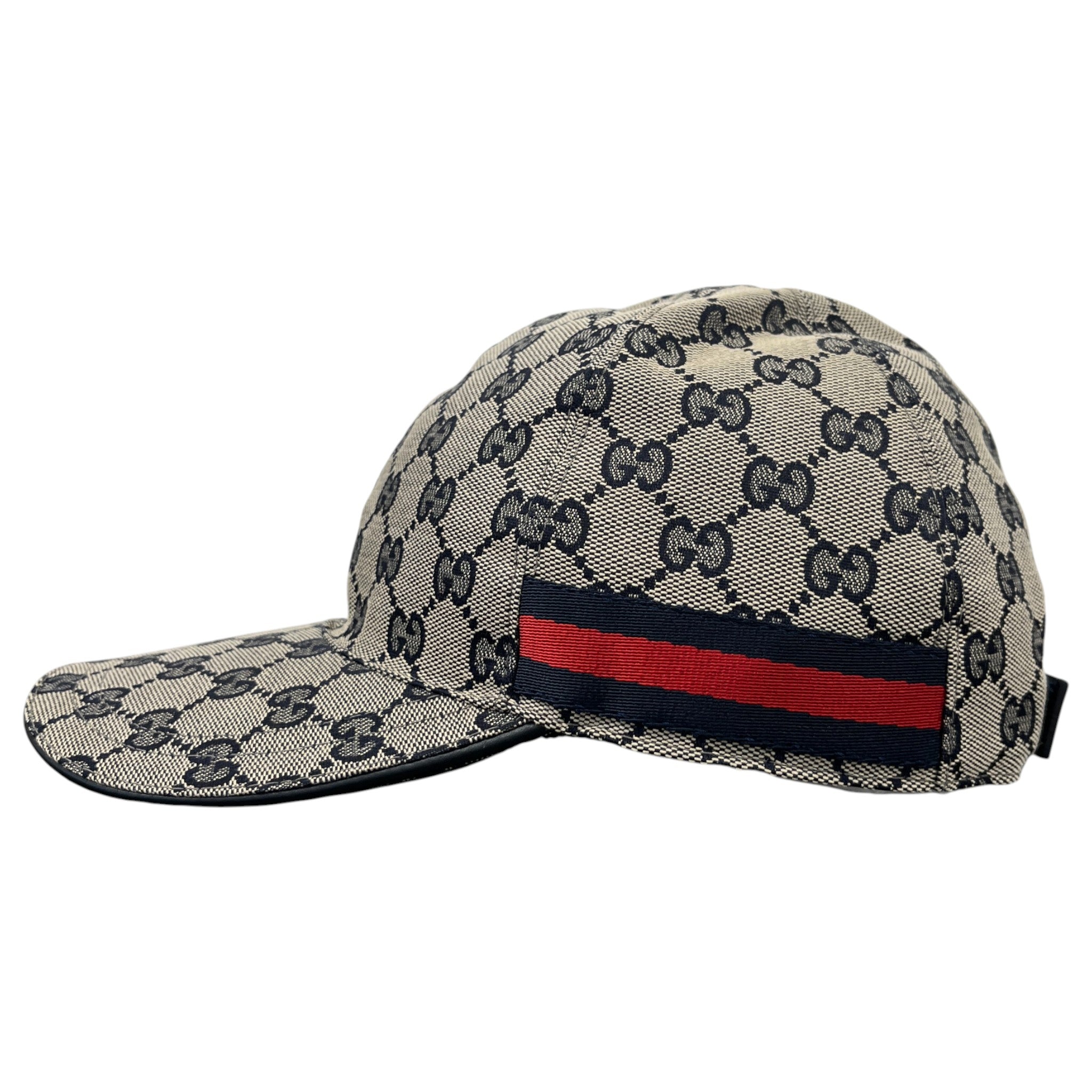 Men's Gg Monogram Hat Black Size XS