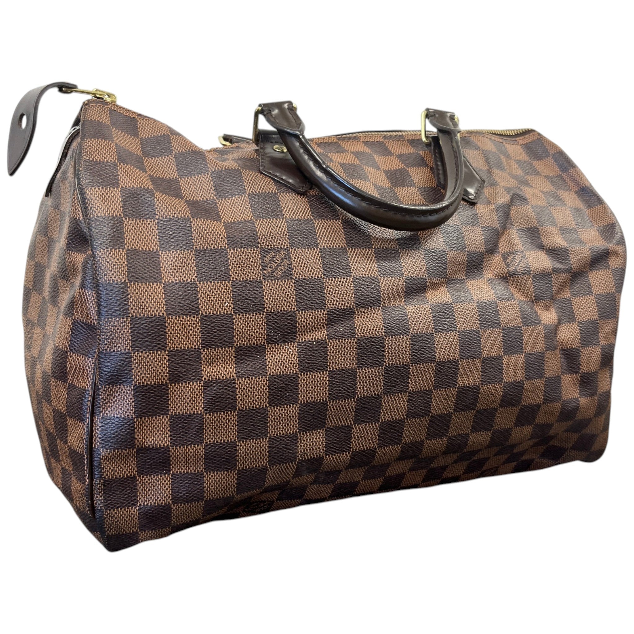 Women's Damier Ebene Speedy 35 Bag Brown