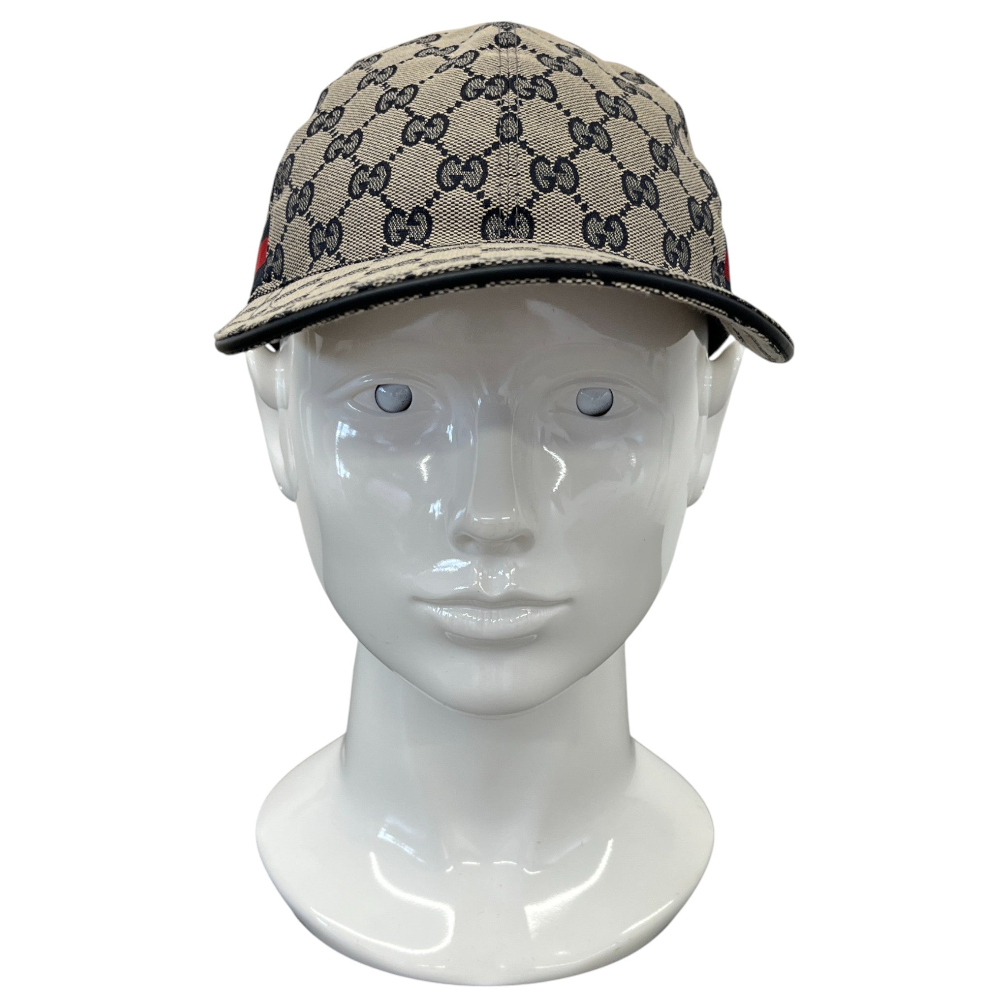 Men's Gg Monogram Hat Black Size XS