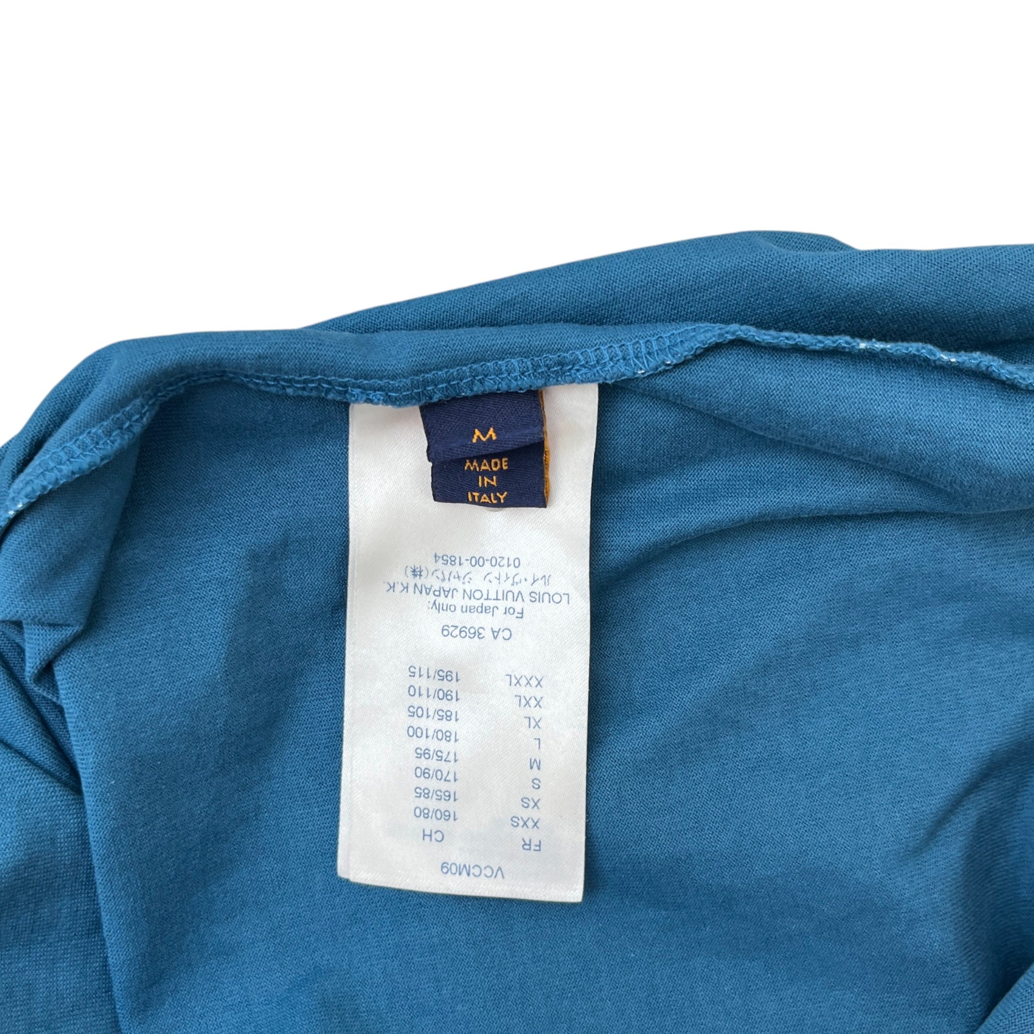 Men's Gradient Monogram T-Shirt Blue Size M