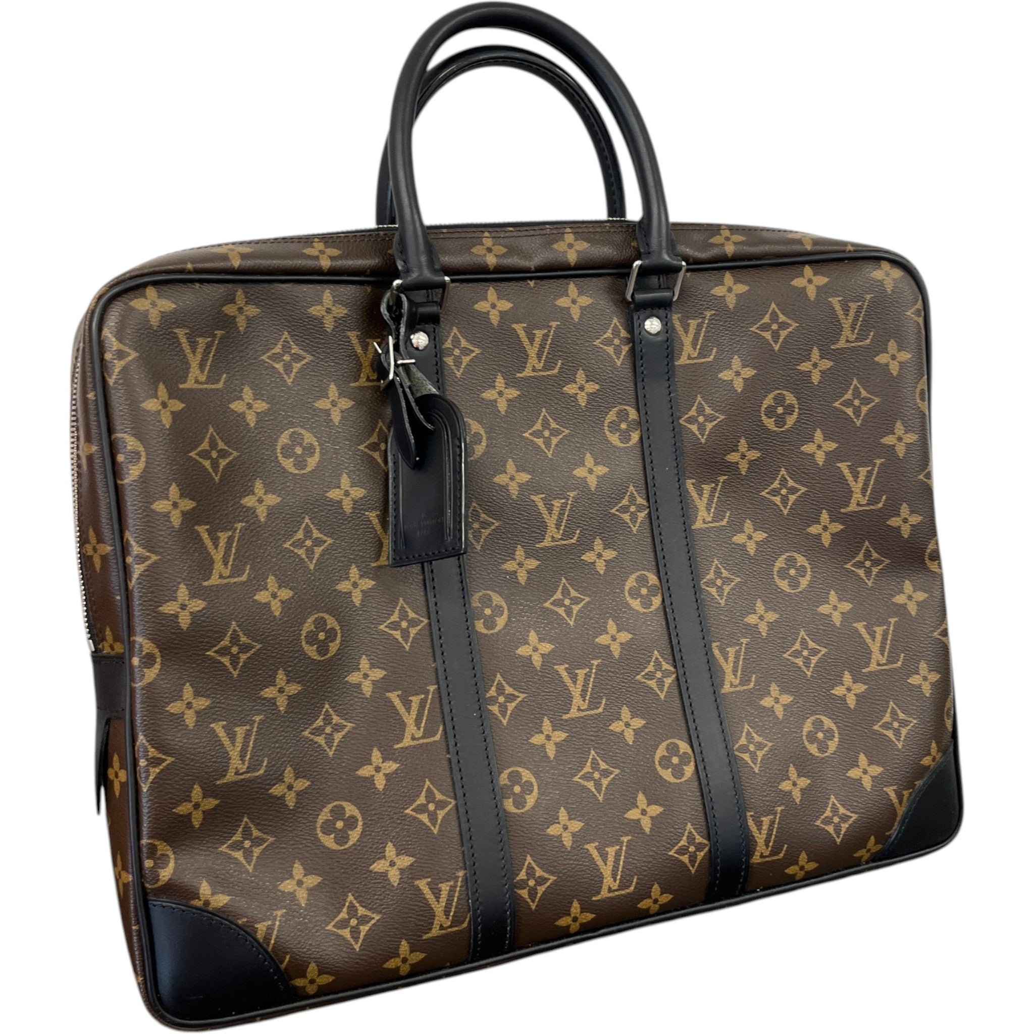 Men's Monogram Porte-Documents Voyage Bag Brown