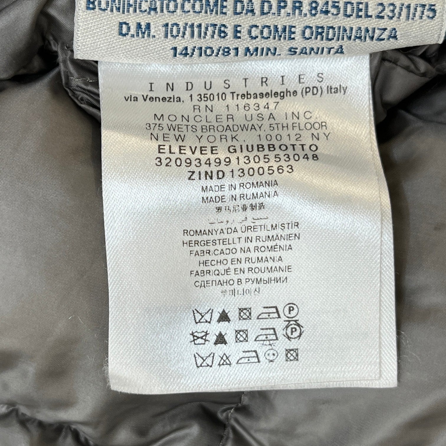 Women's Elevee Down Jacket Grey Size 2 / UK 12