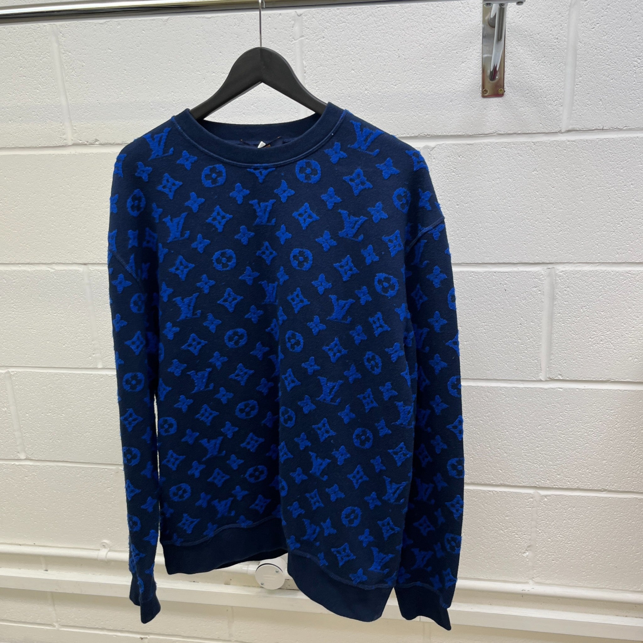 Men's Monogram T-Shirt Blue Size XL