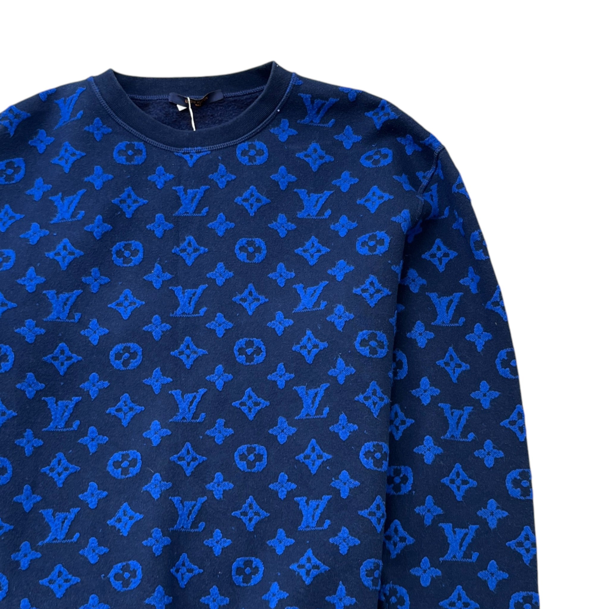 Men's Monogram T-Shirt Blue Size XL