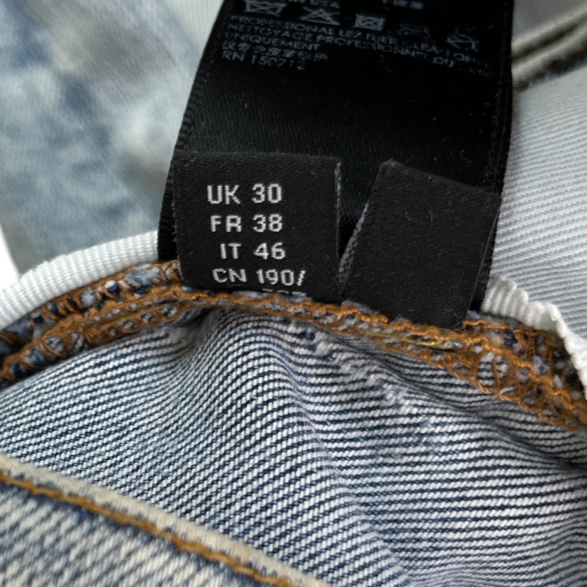 Men's Mx1 Jeans Blue Size Waist 30"