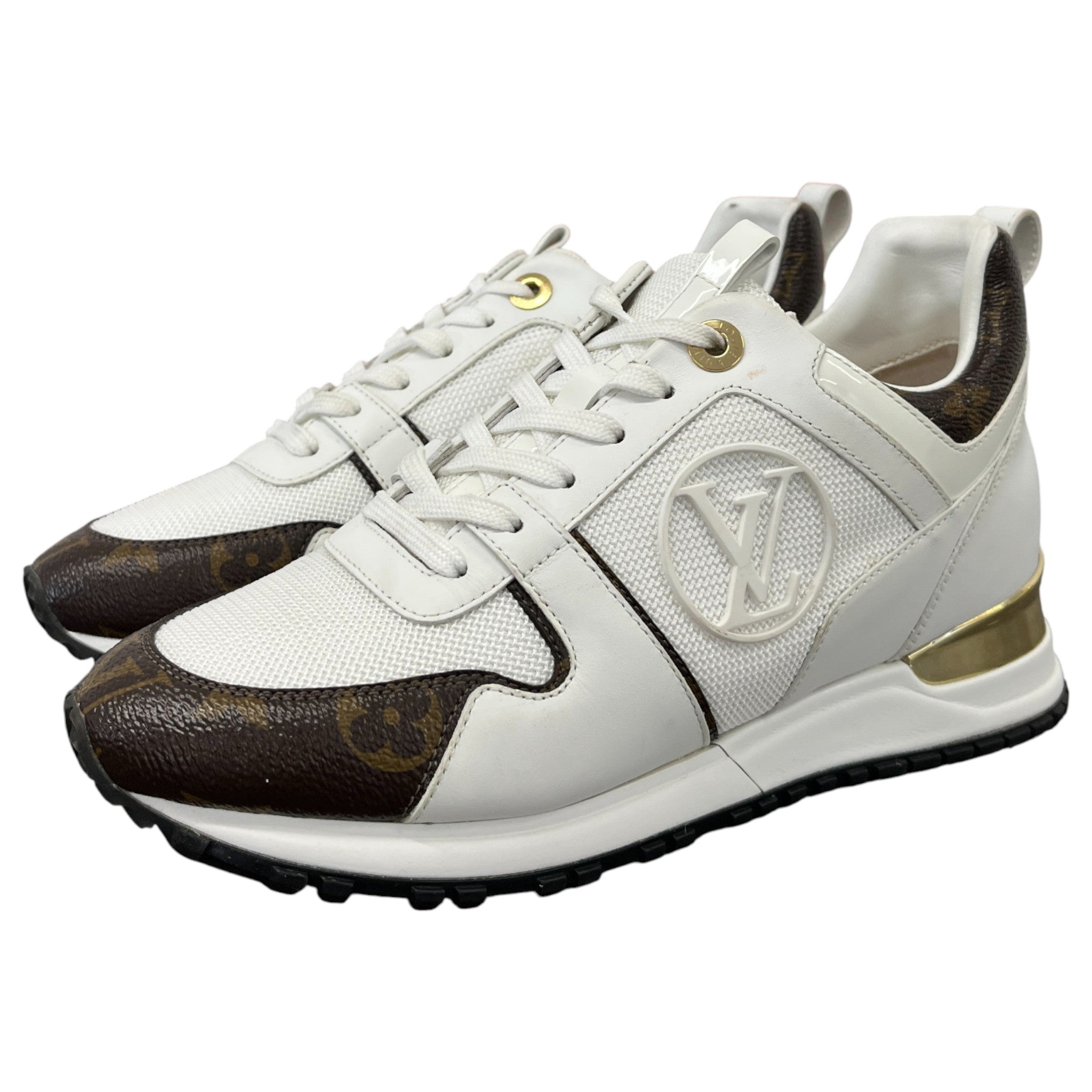 Women's Monogram Canvas Run Away Low Trainers White Size EU 36 / UK 3