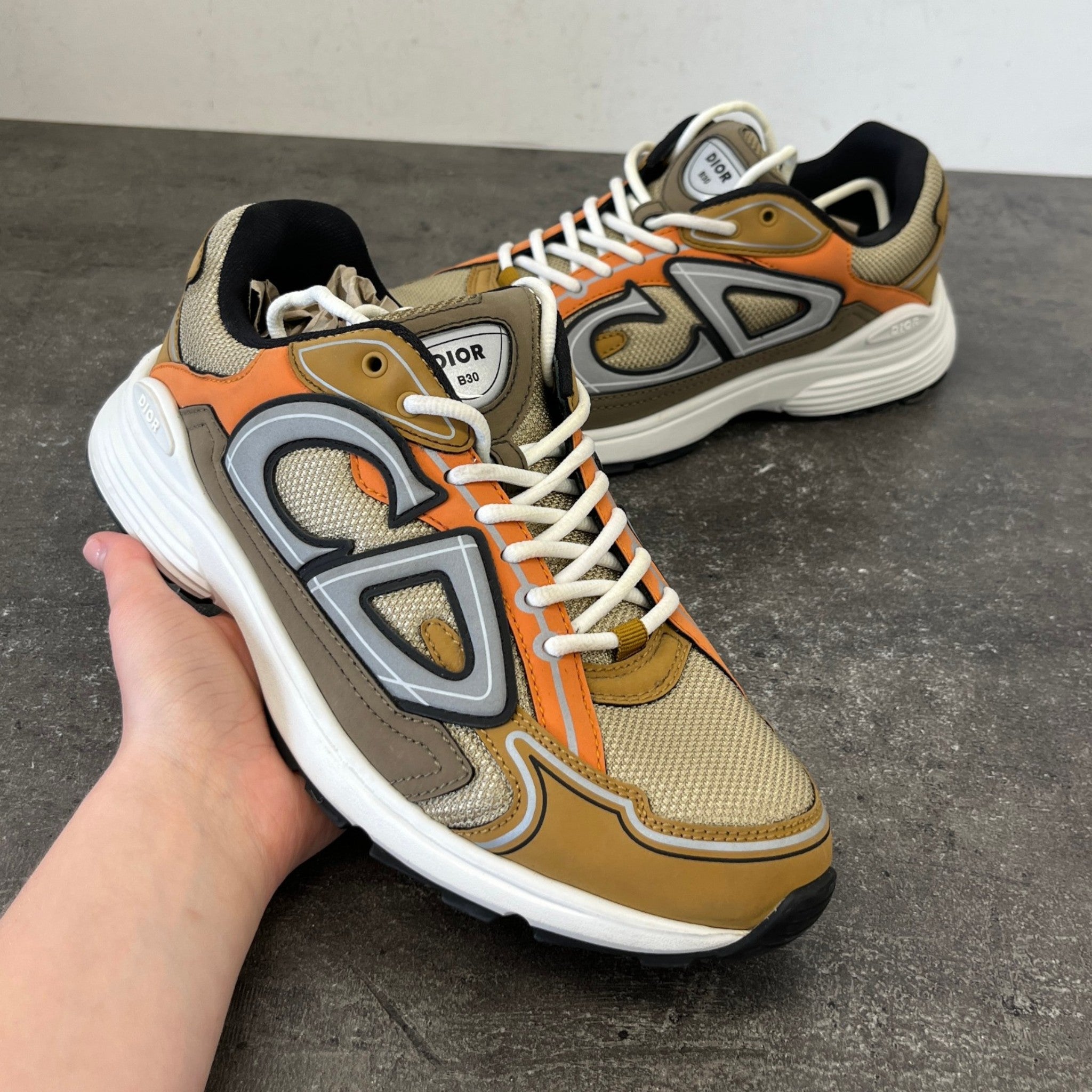 Men's B30 Low Trainers Orange Size EU 41 / UK 7