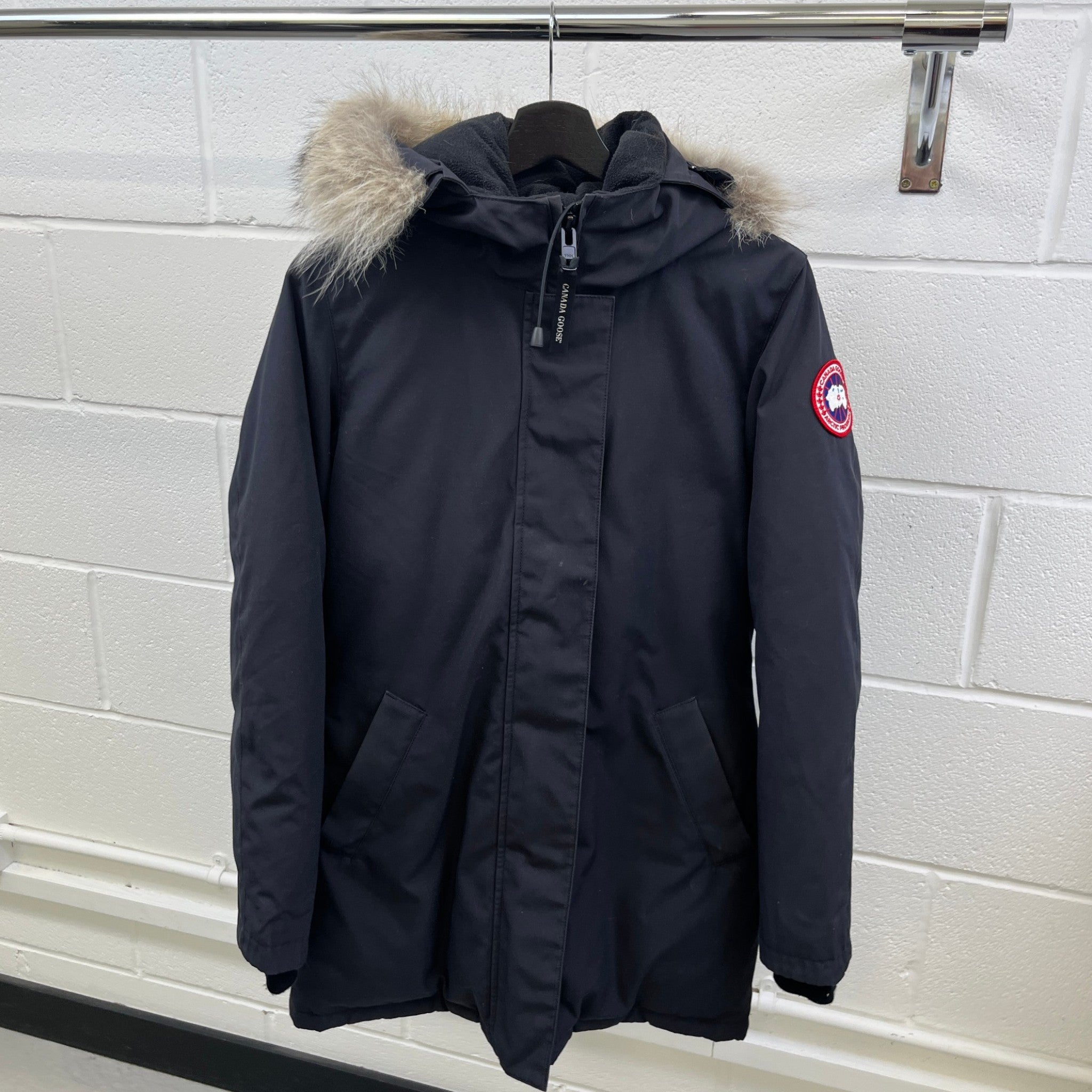 Women's Victoria Parka Down Jacket Navy Size S