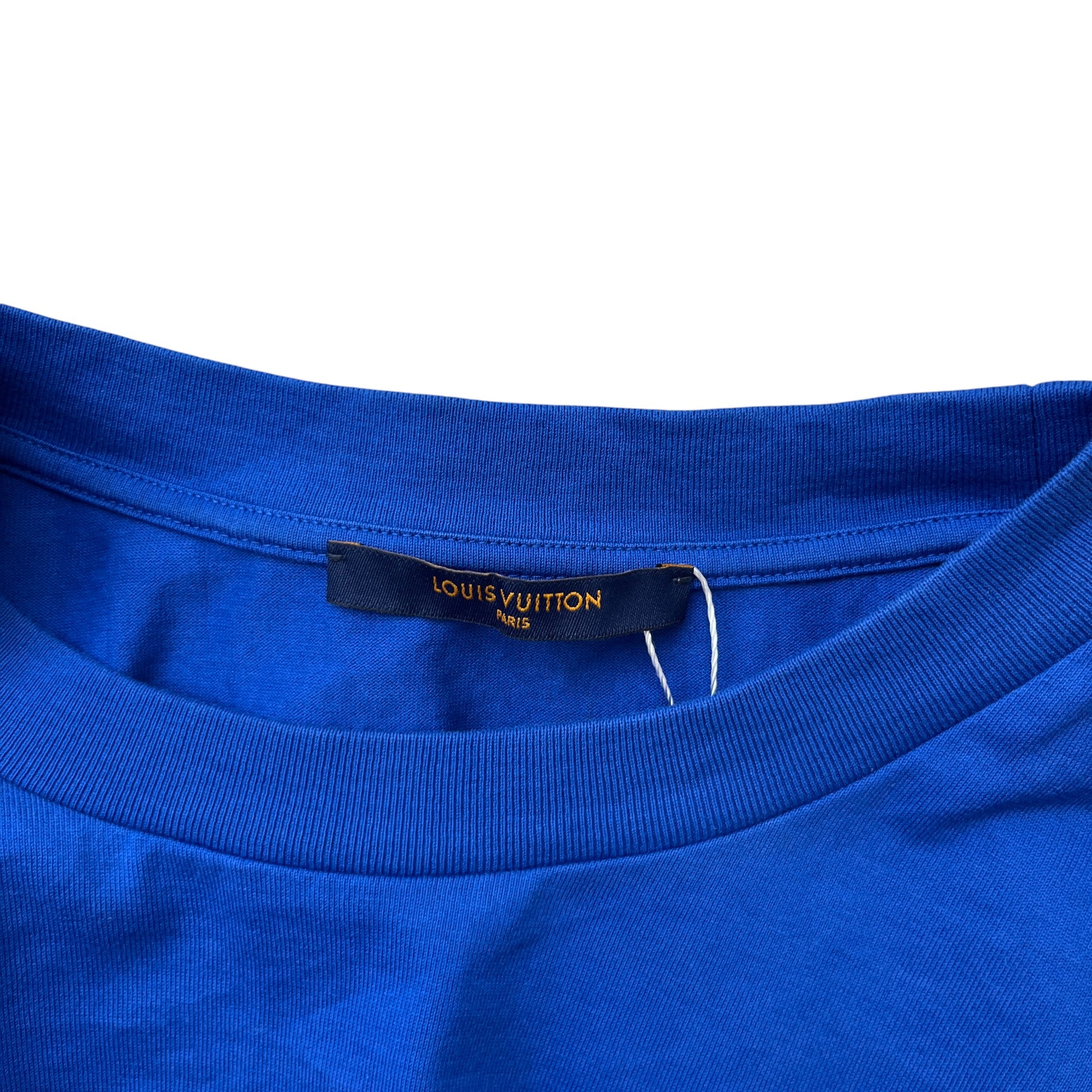 Men's Gradient Monogram T-Shirt Blue Size M