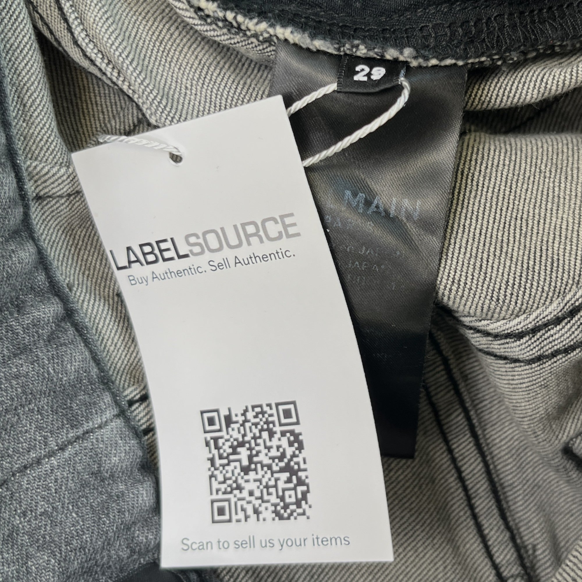 Men's Distressed Jeans Grey Size Waist 29"