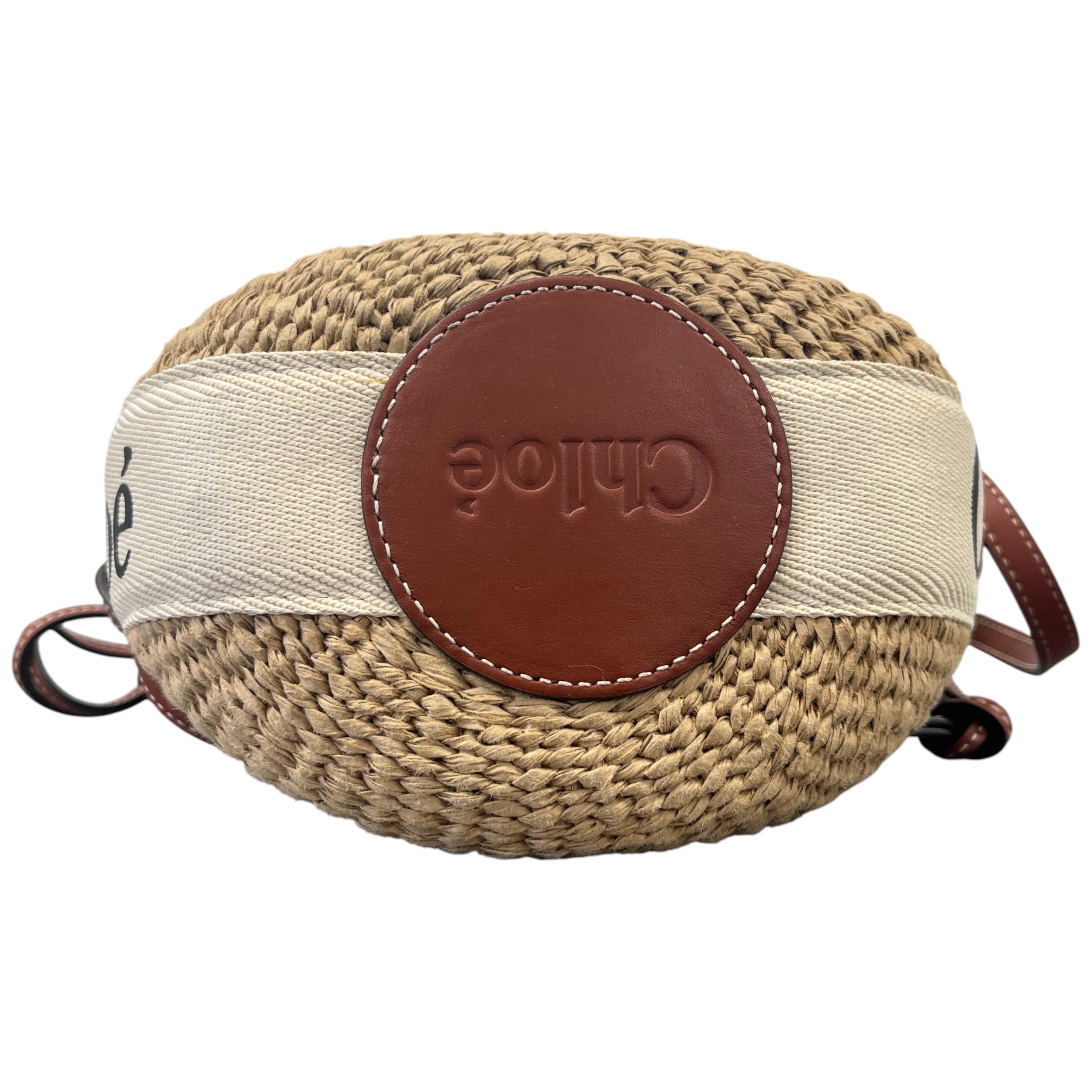 Women's Small Woody Basket Bag Beige