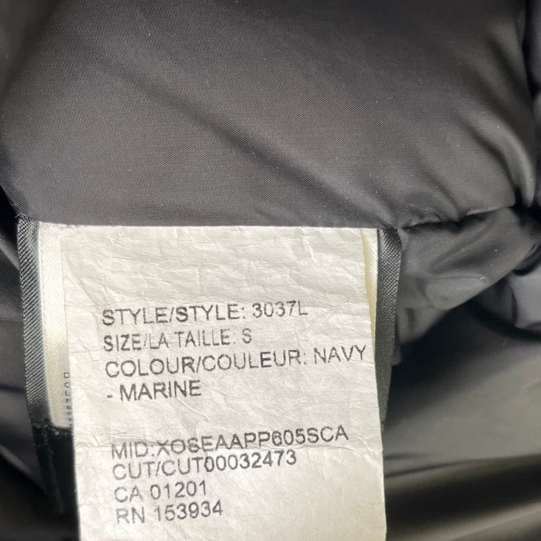 Women's Victoria Parka Down Jacket Navy Size S