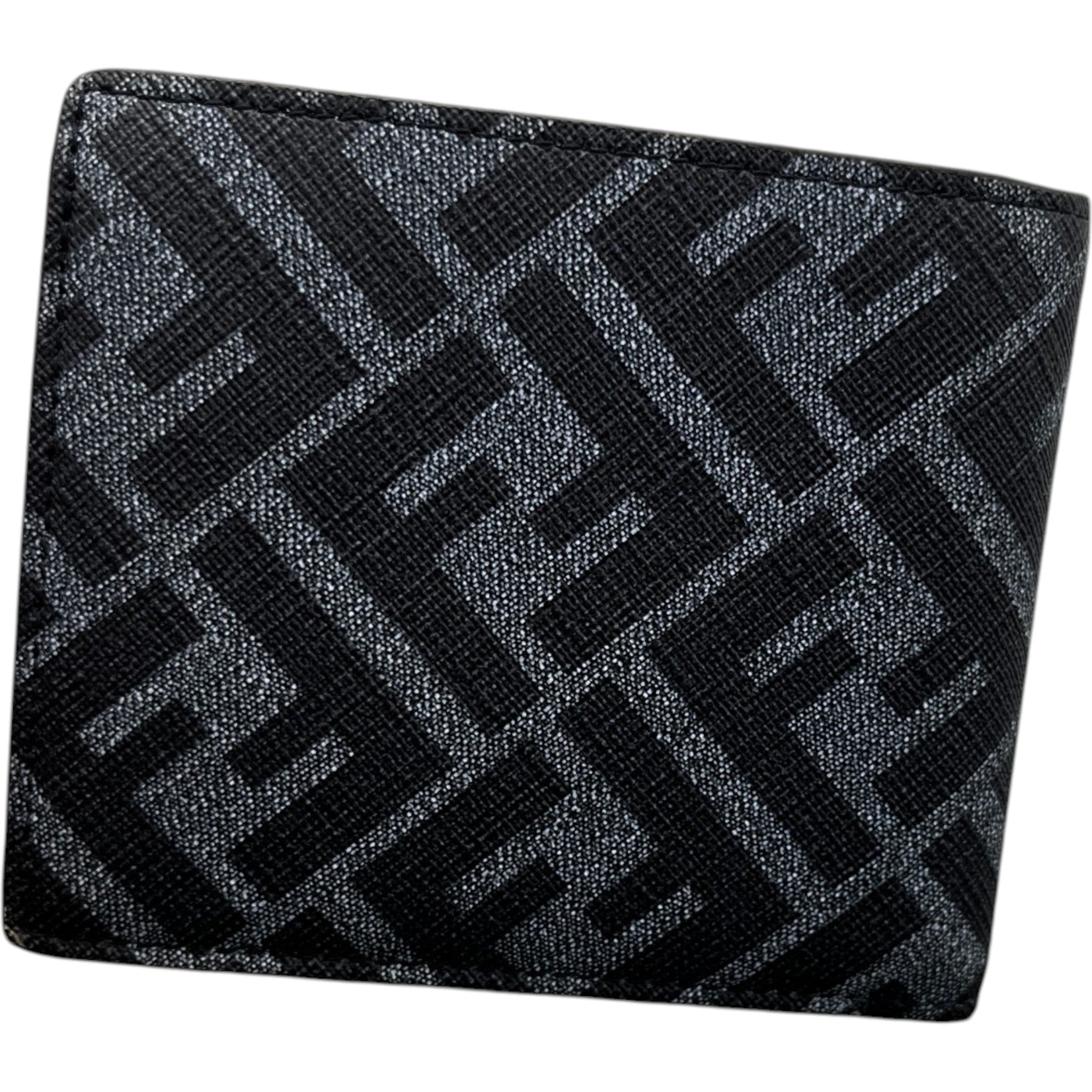 Men's Diagonal Bi Fold Wallet Grey