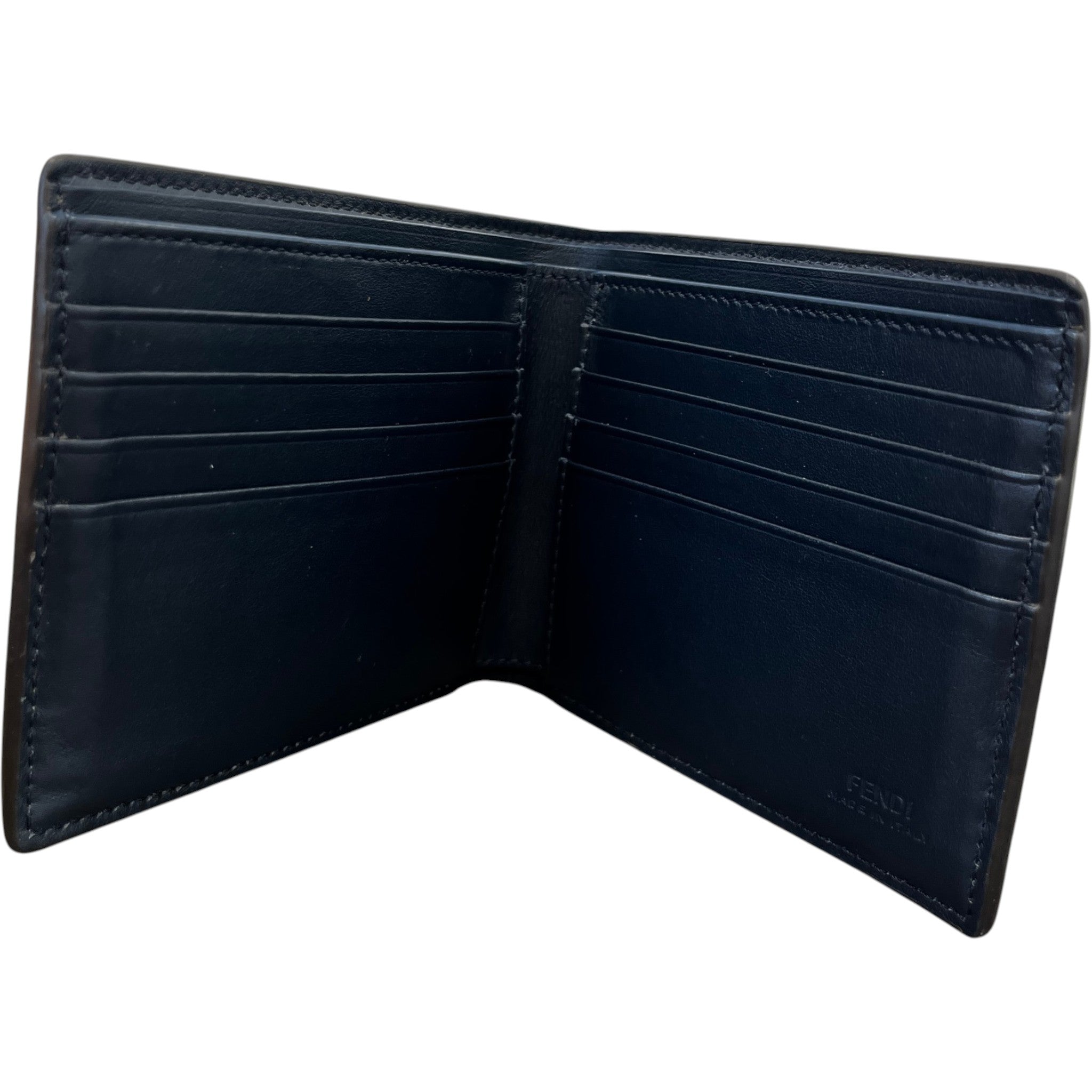 Men's Diagonal Bi Fold Wallet Grey