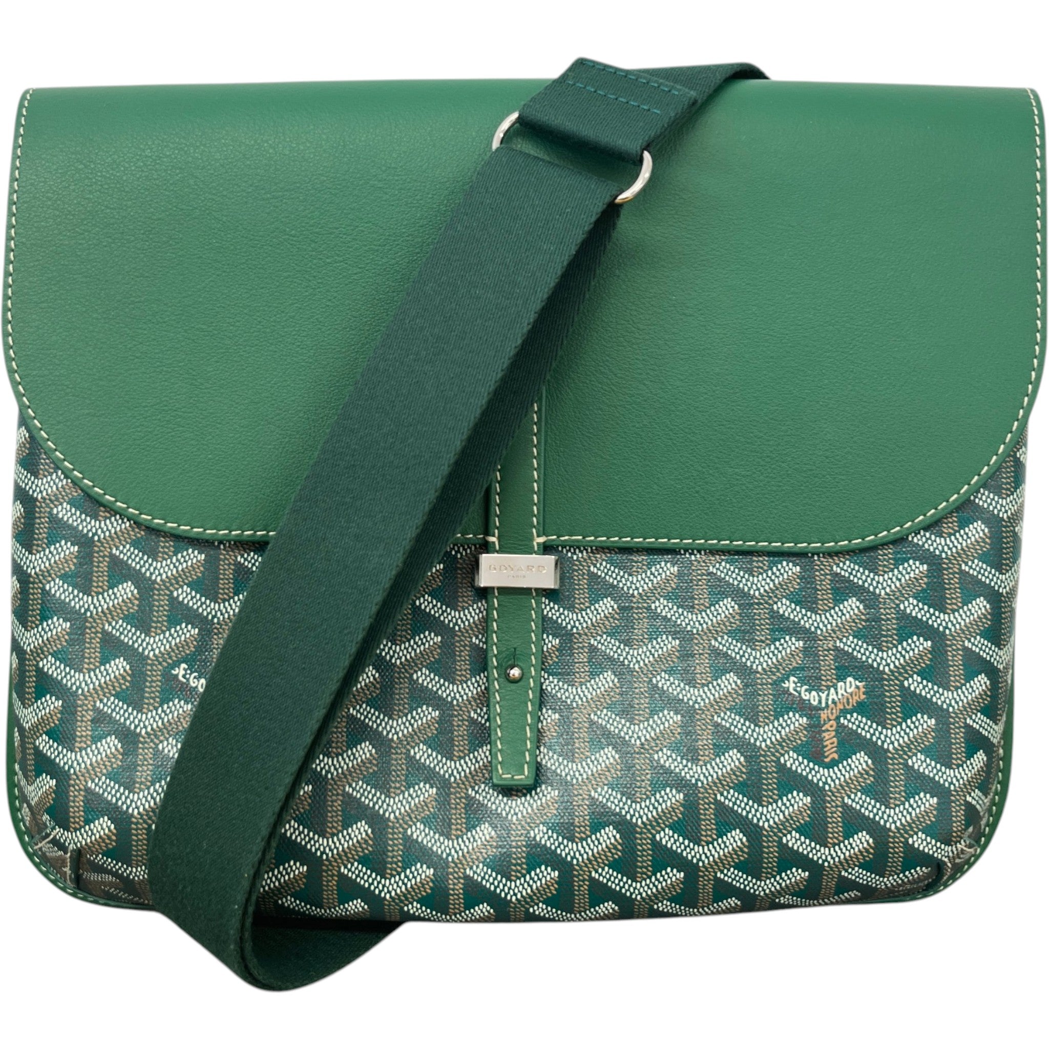 Men's Coursier Messenger Bag Green