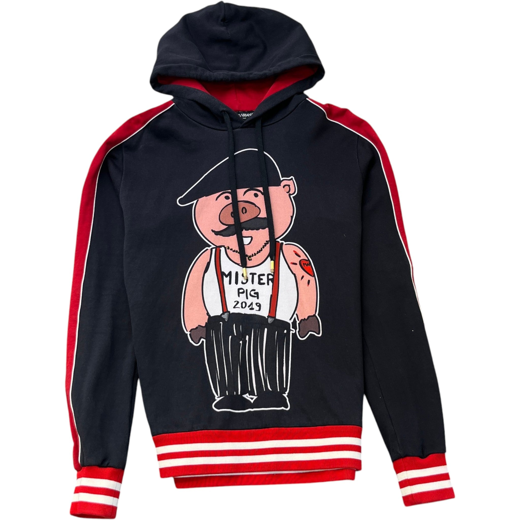 Men's Mister Pig Hoodie Black Size IT 50 / UK L