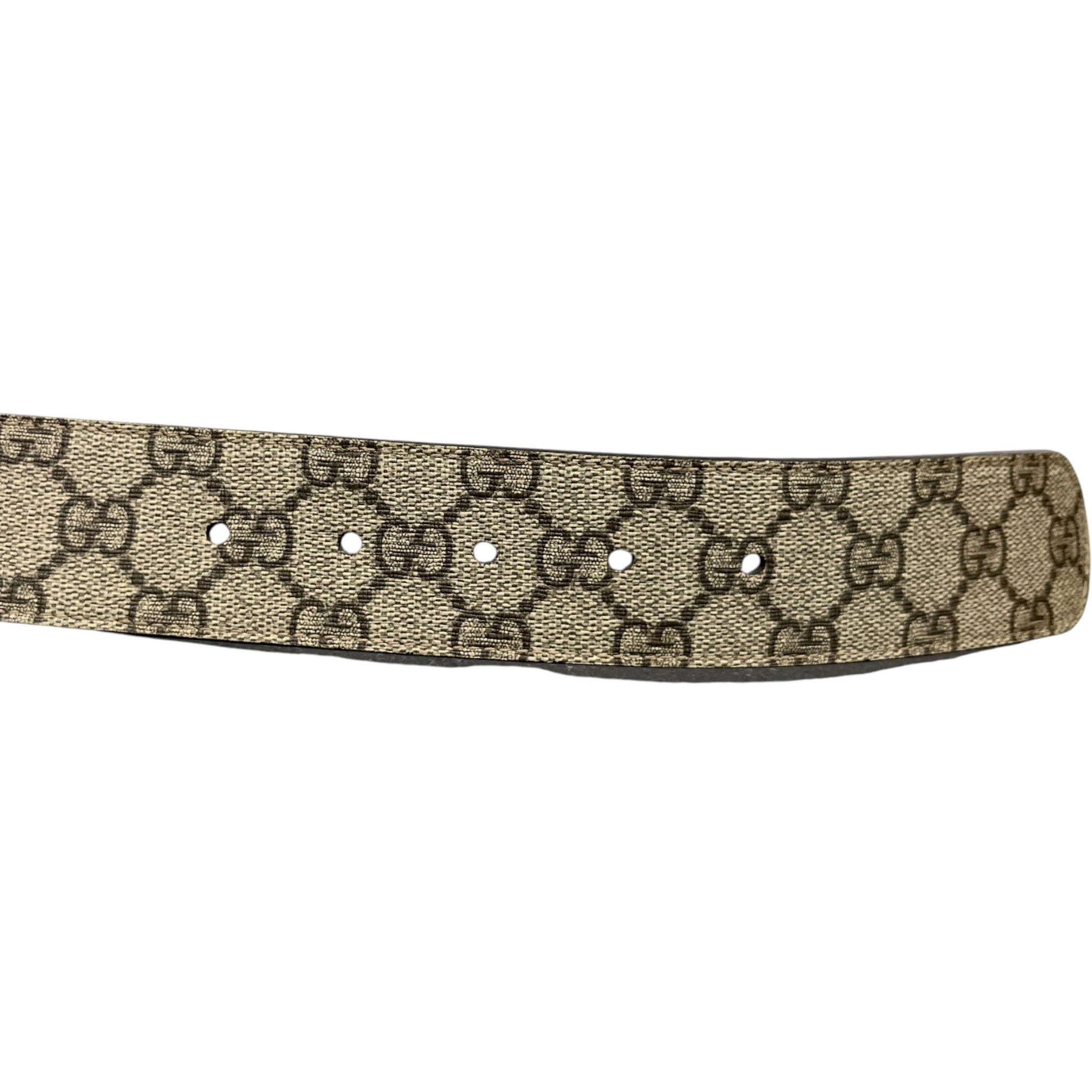 Men's Interlocking G Belt Beige Size Waist 28"