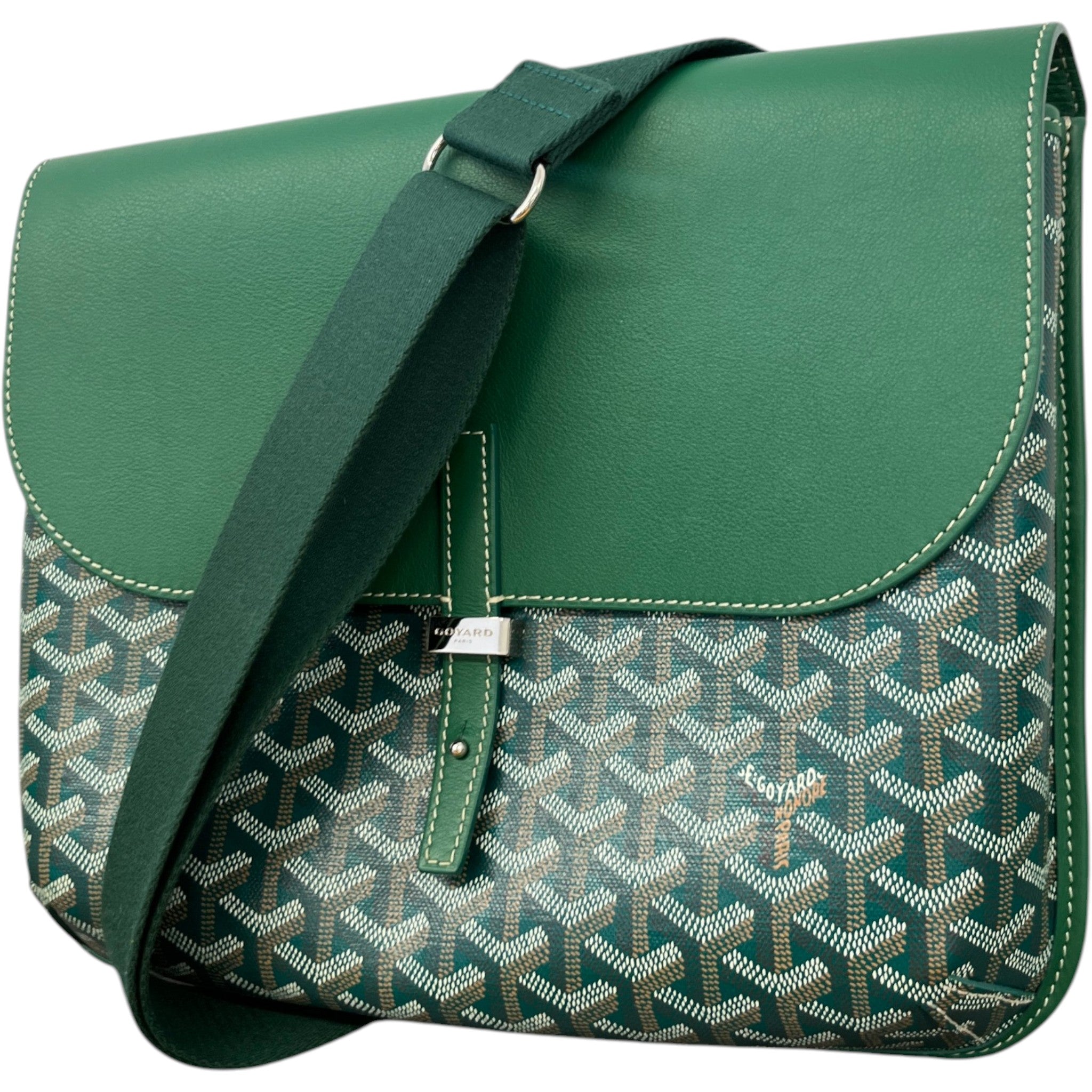 Men's Coursier Messenger Bag Green