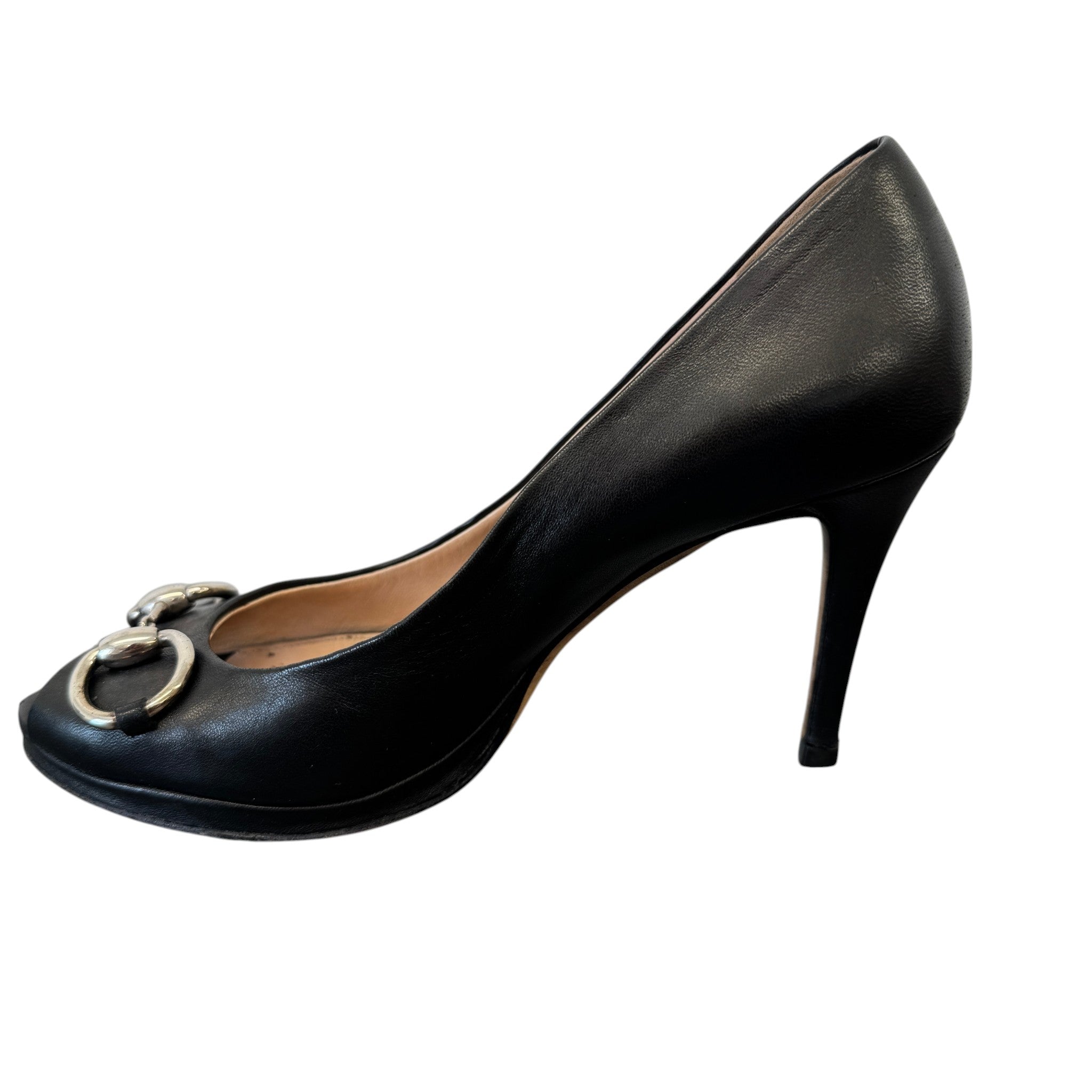 Women's Horsebit Pumbs Heels Black Size EU 37.5 / UK 4.5