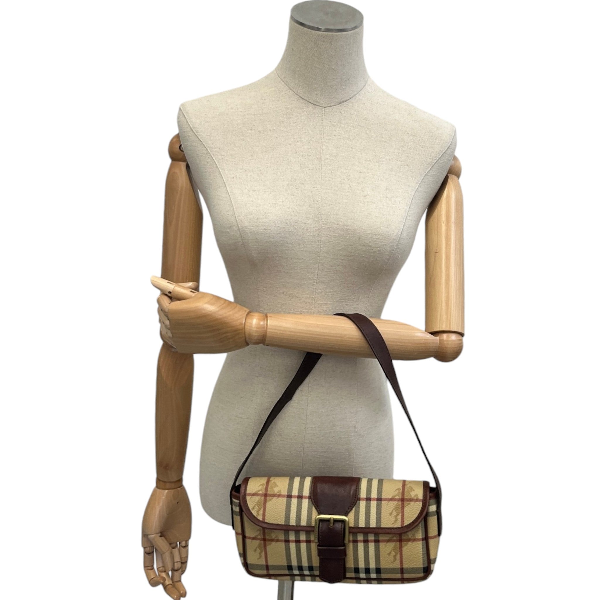 Women's Vintage Check Bag Beige