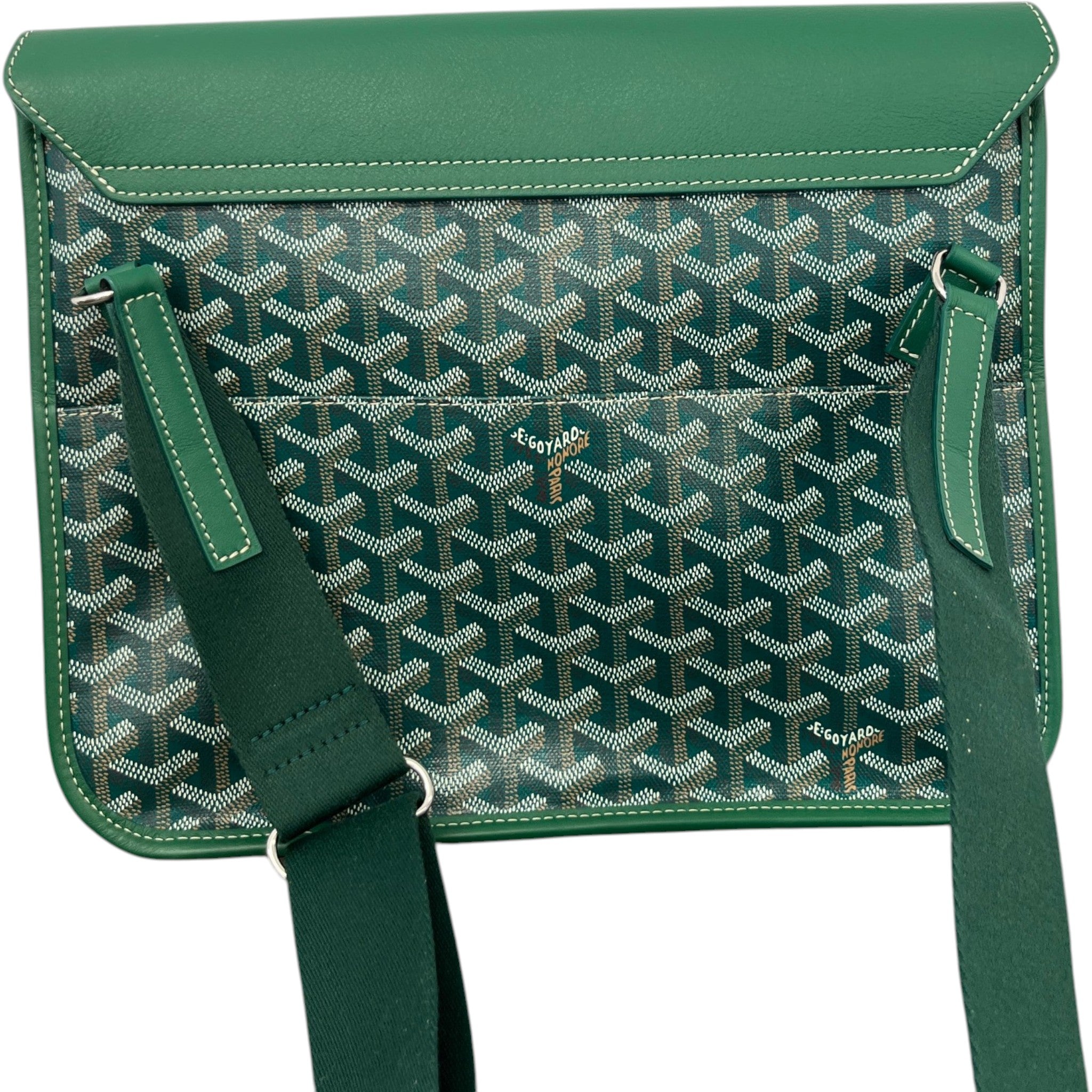 Men's Coursier Messenger Bag Green