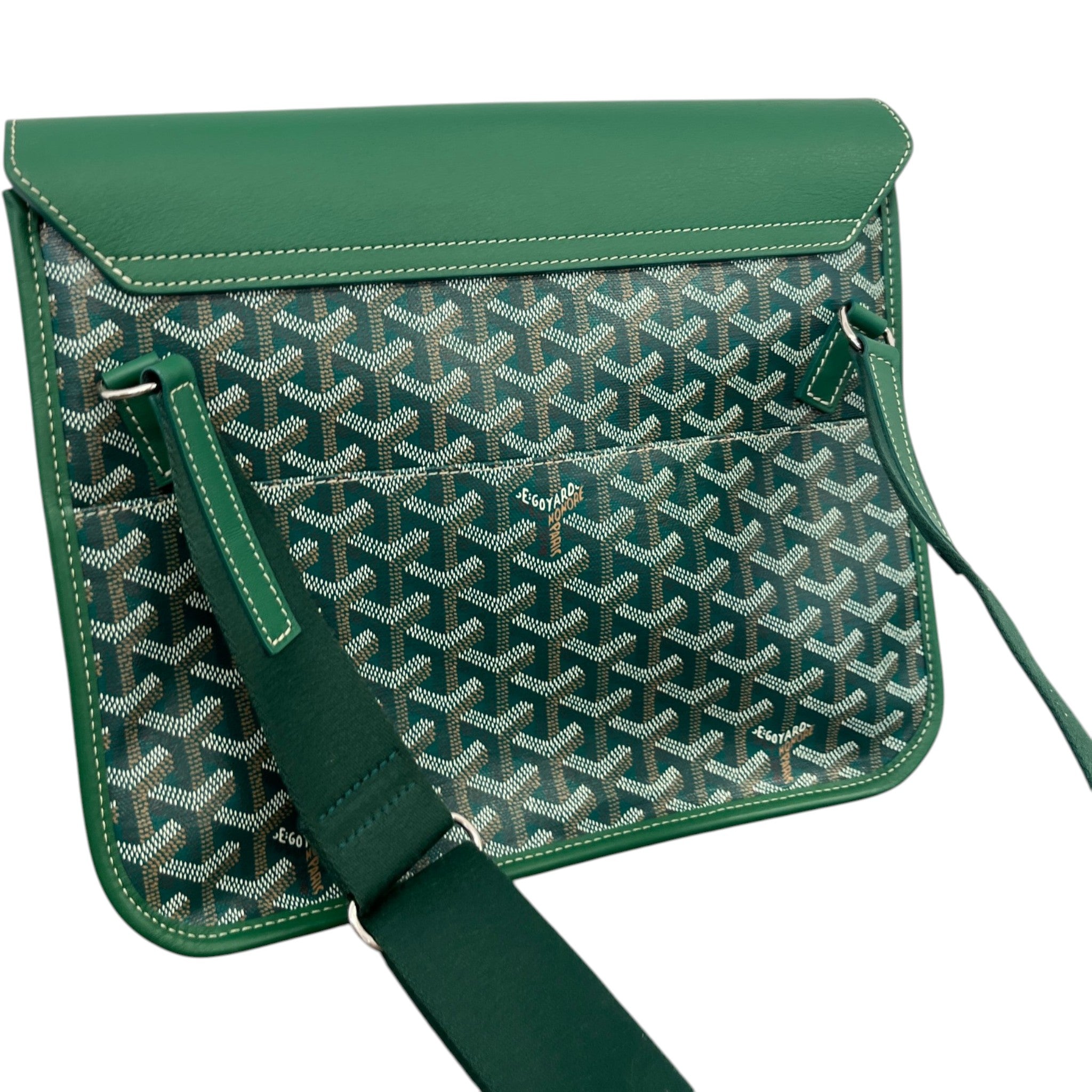 Men's Coursier Messenger Bag Green