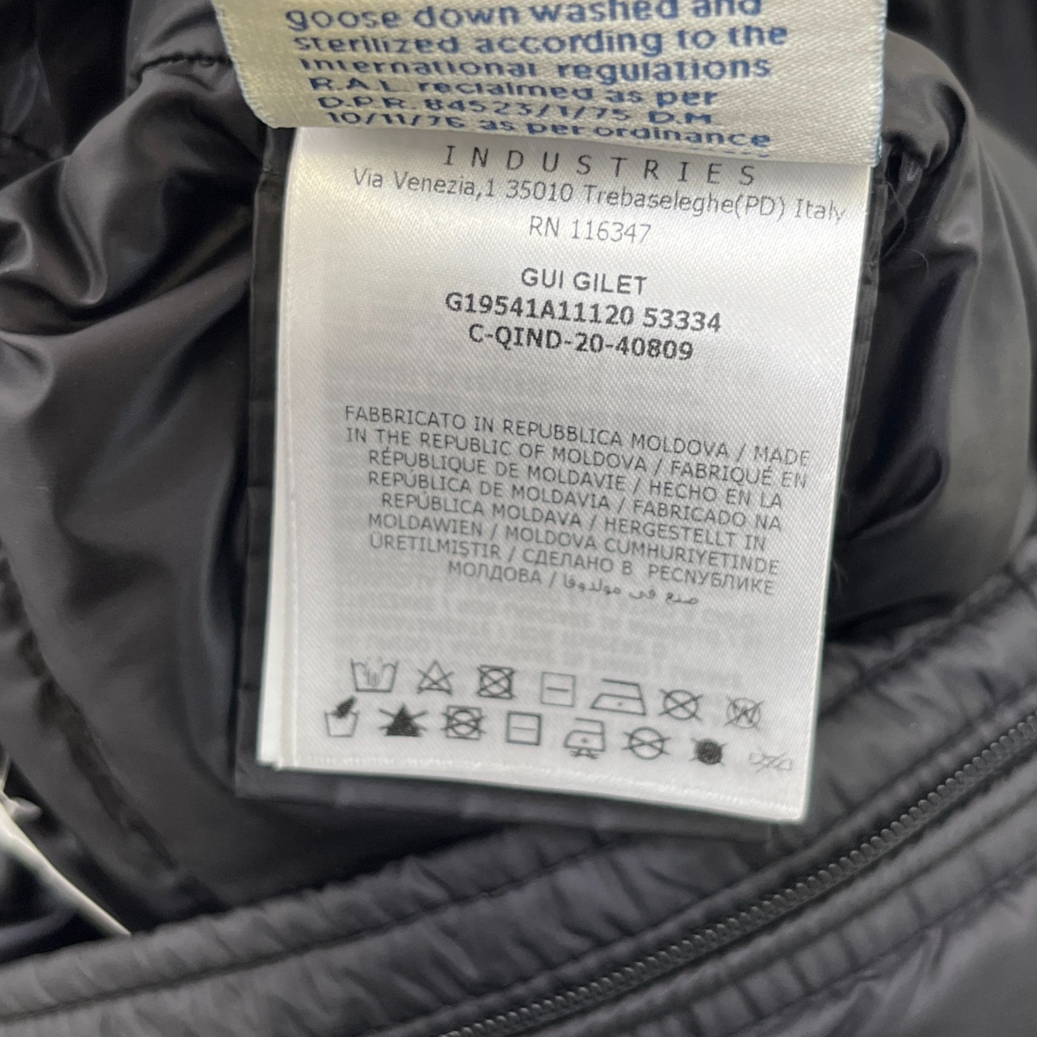 Men's Gui Boys Age 10 Years Gilet Black Size XXS