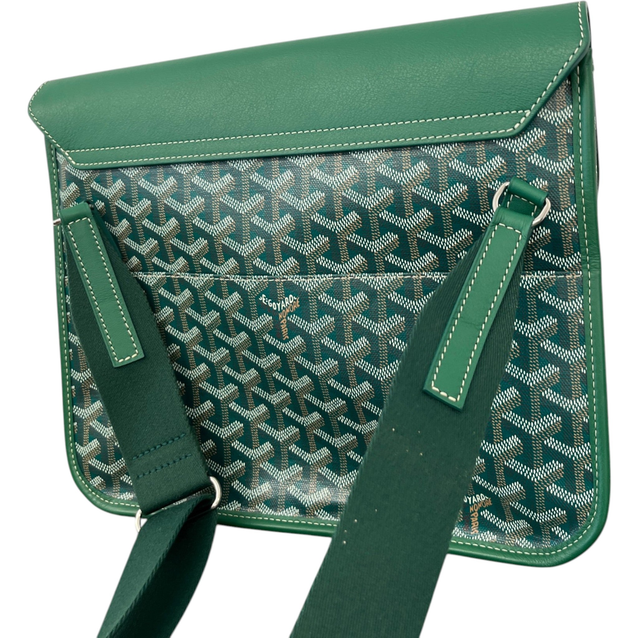 Men's Coursier Messenger Bag Green