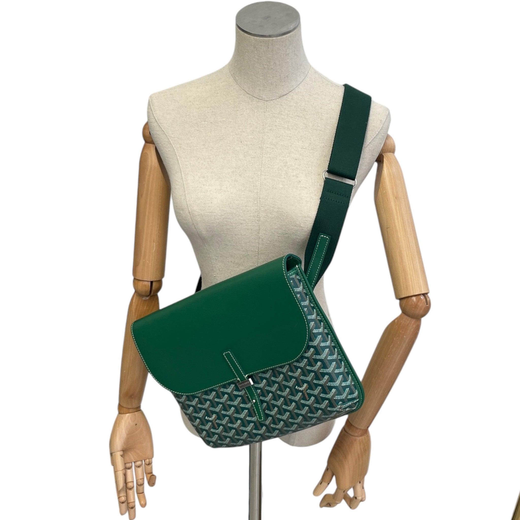 Men's Coursier Messenger Bag Green
