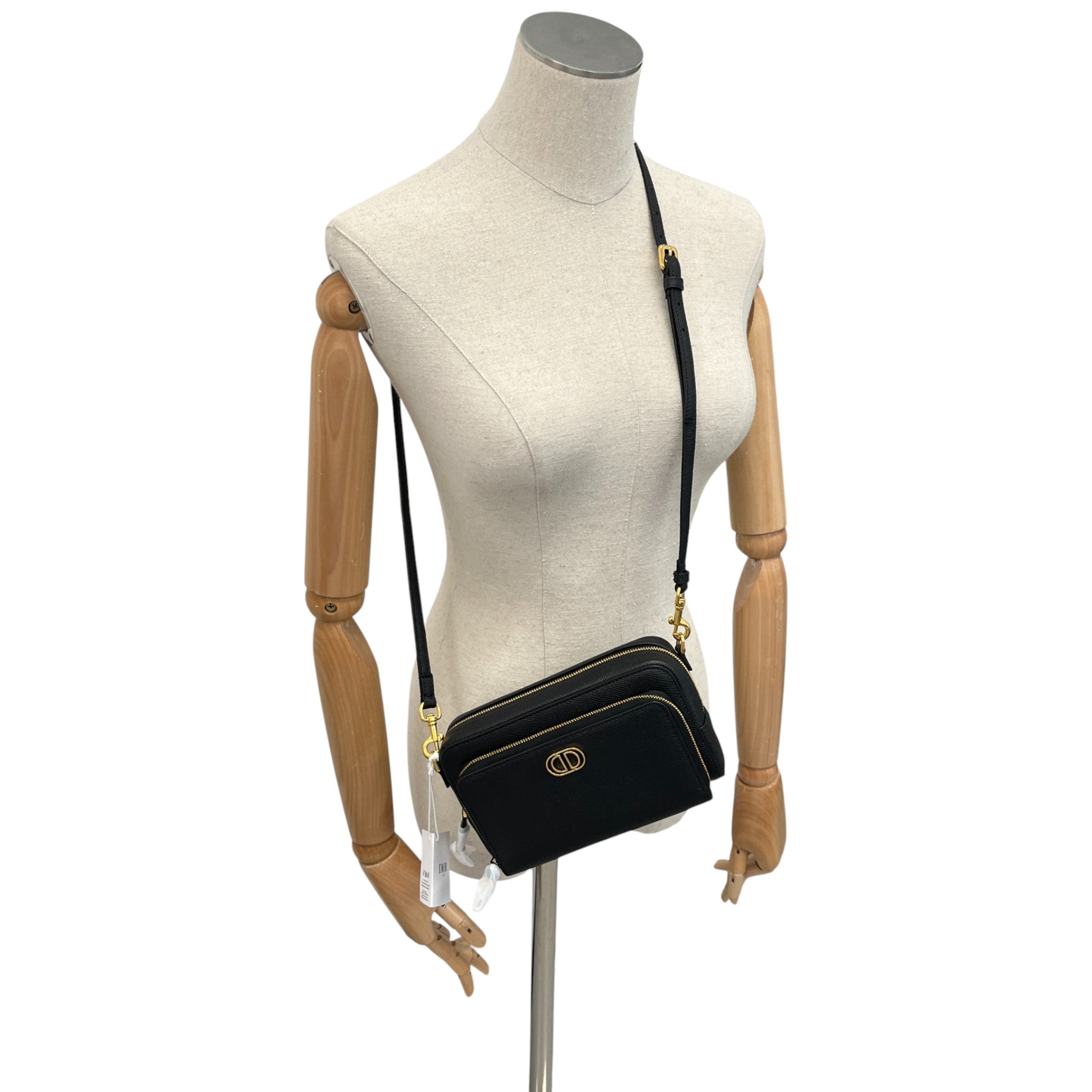 Women's Caro Double Pouch Bag Black