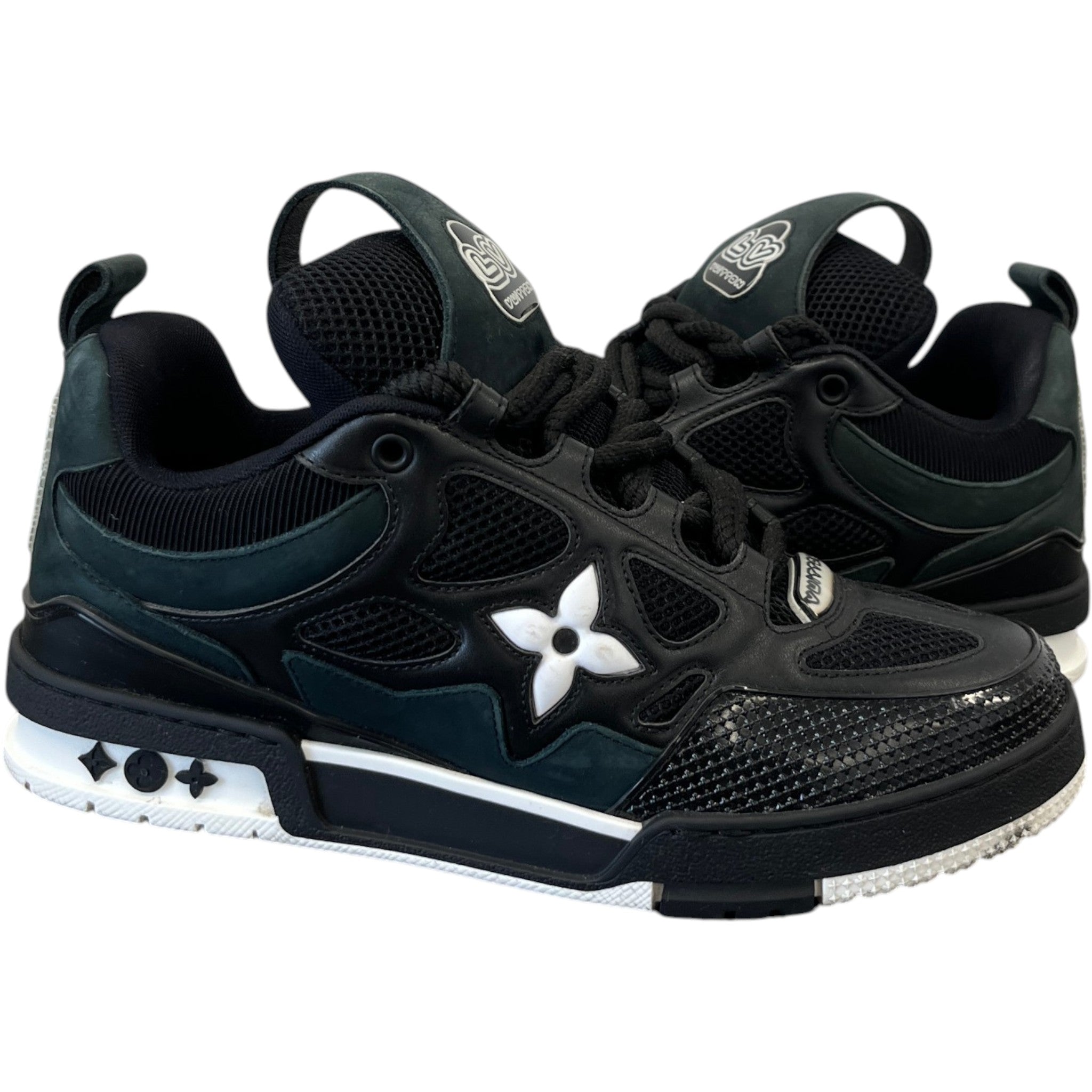 Men's Lv Skate Low Trainers Black Size EU 41 / UK 7