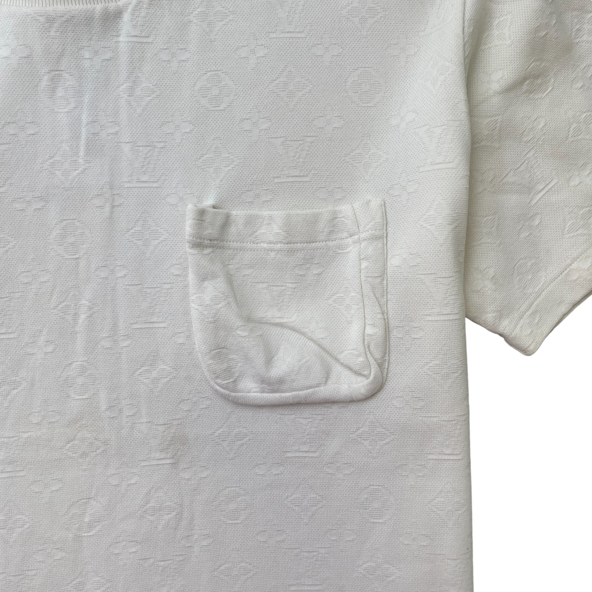 Men's Monogram 3D Pocket T-Shirt White Size M