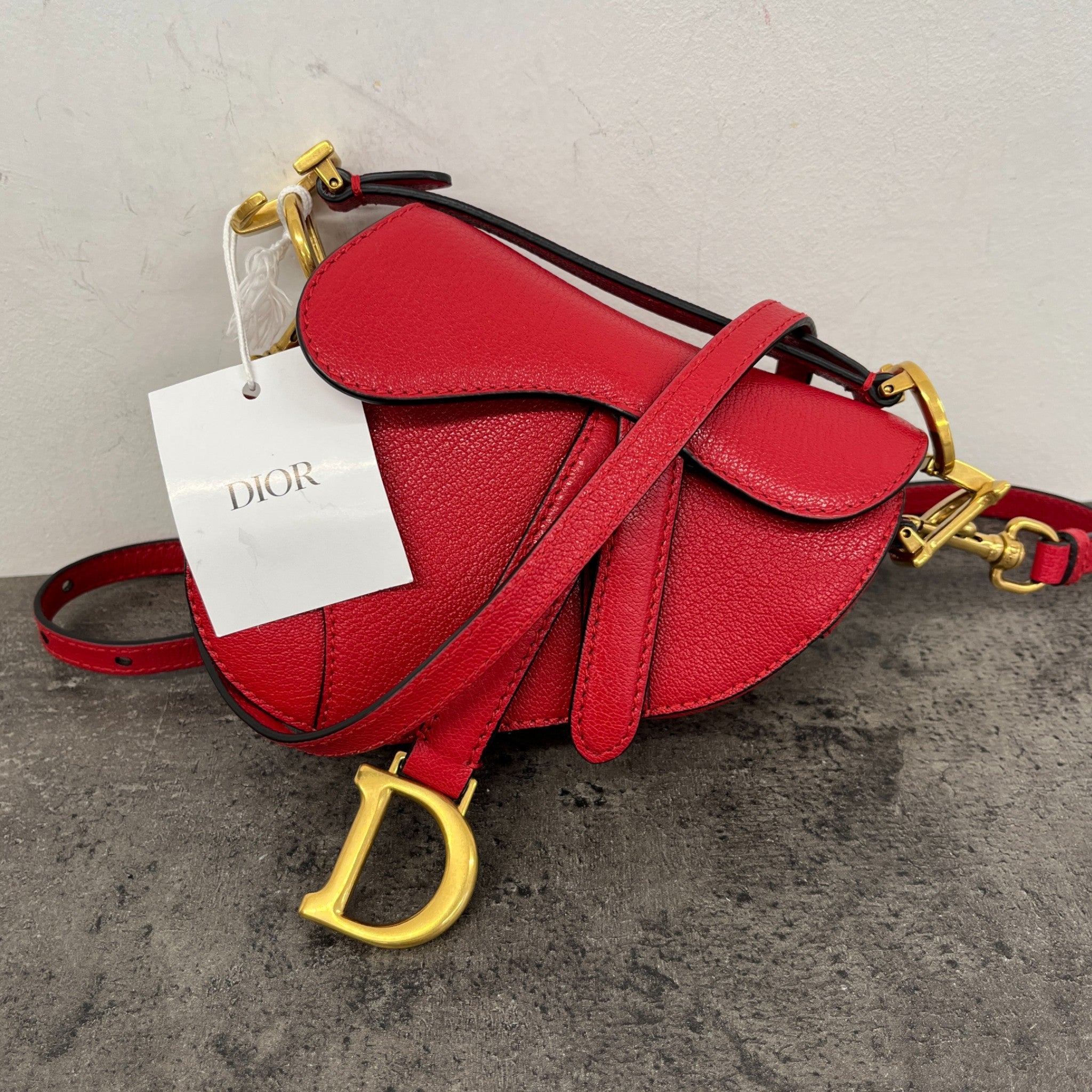 Women's Micro Saddle Bag Red