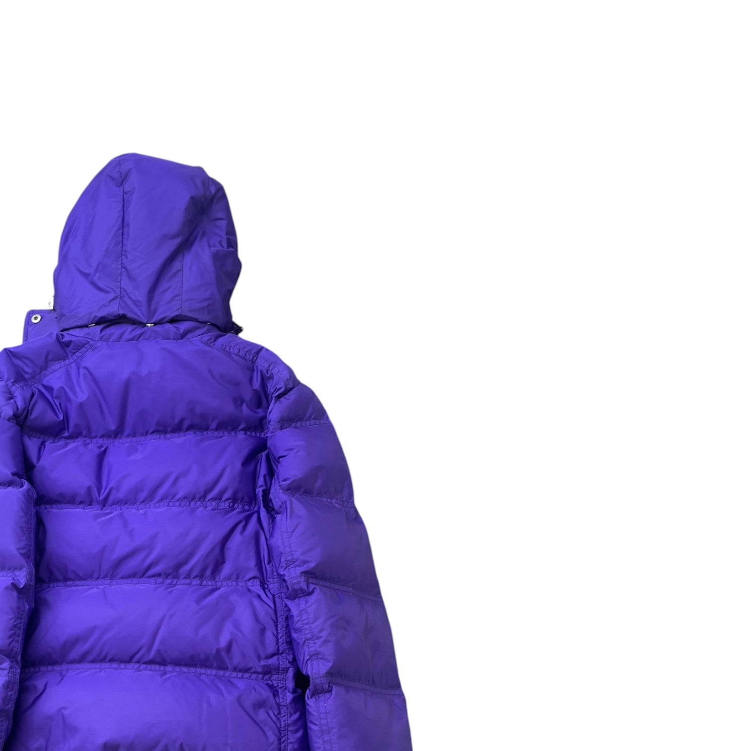 Women's Plaque Logo Down Jacket Purple Size IT 42 / UK 10