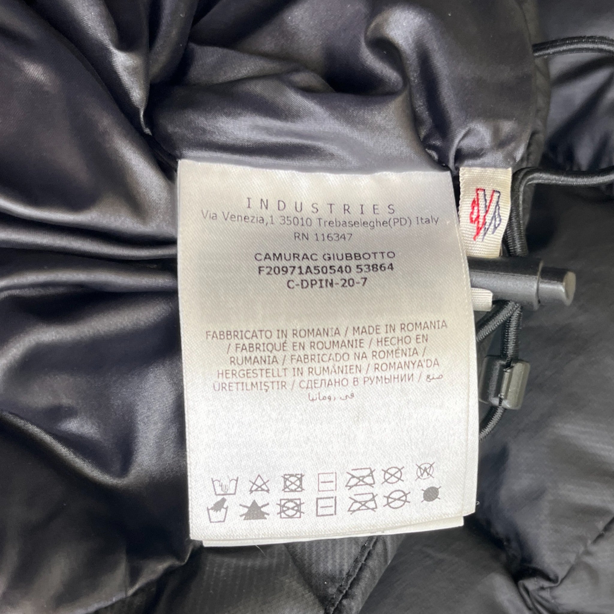 Men's Camurac Down Jacket Black Size 0/XS