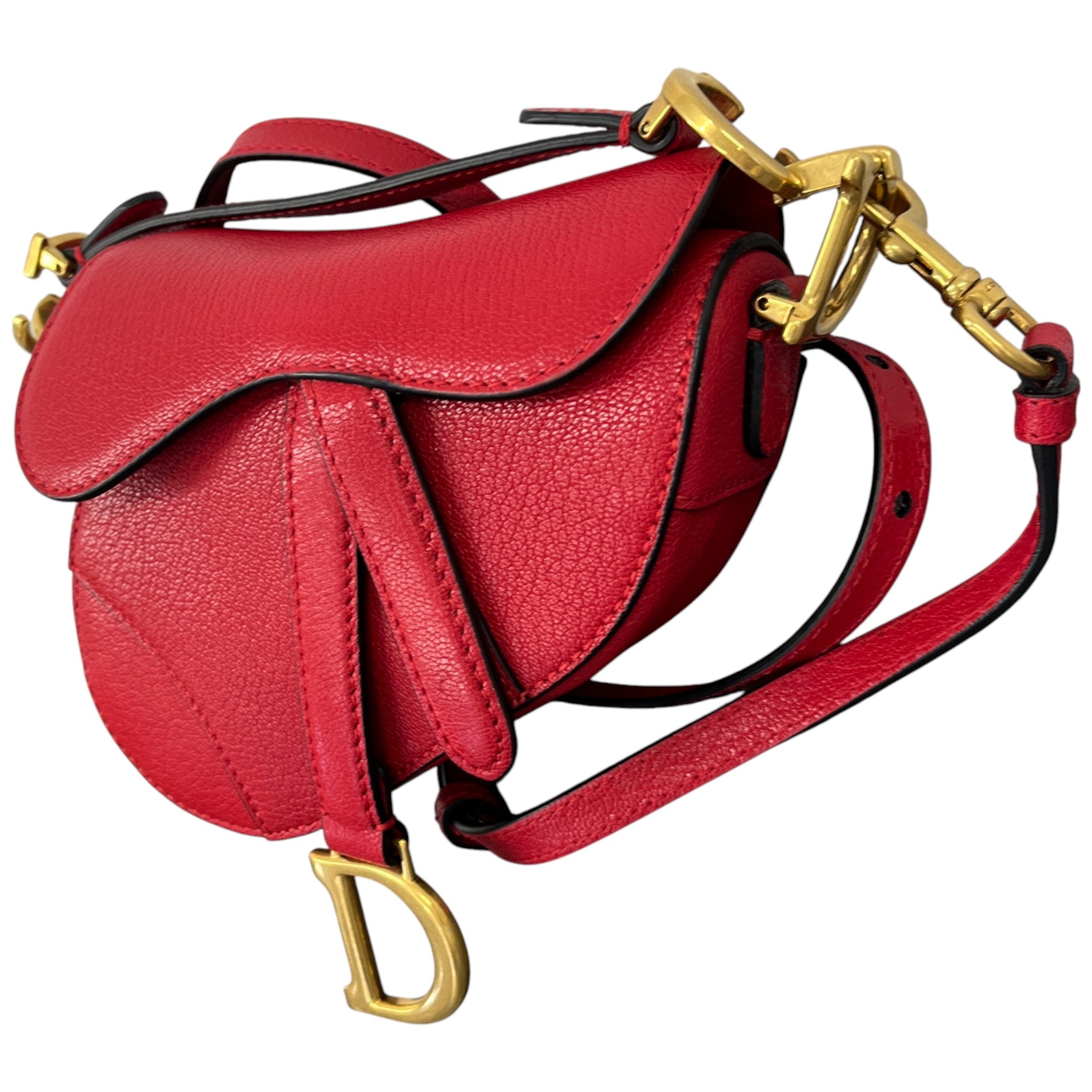 Women's Micro Saddle Bag Red