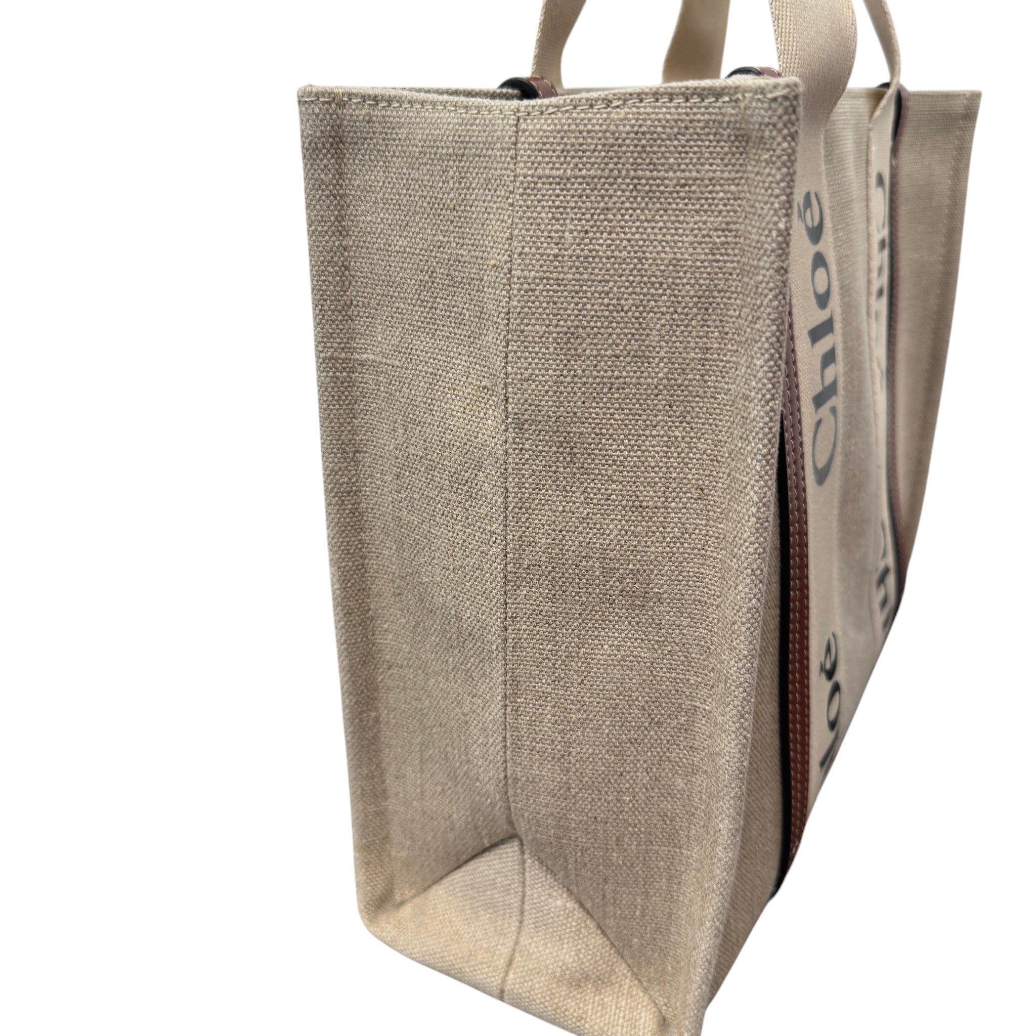 Women's Woody Medium Tote Handbag Beige
