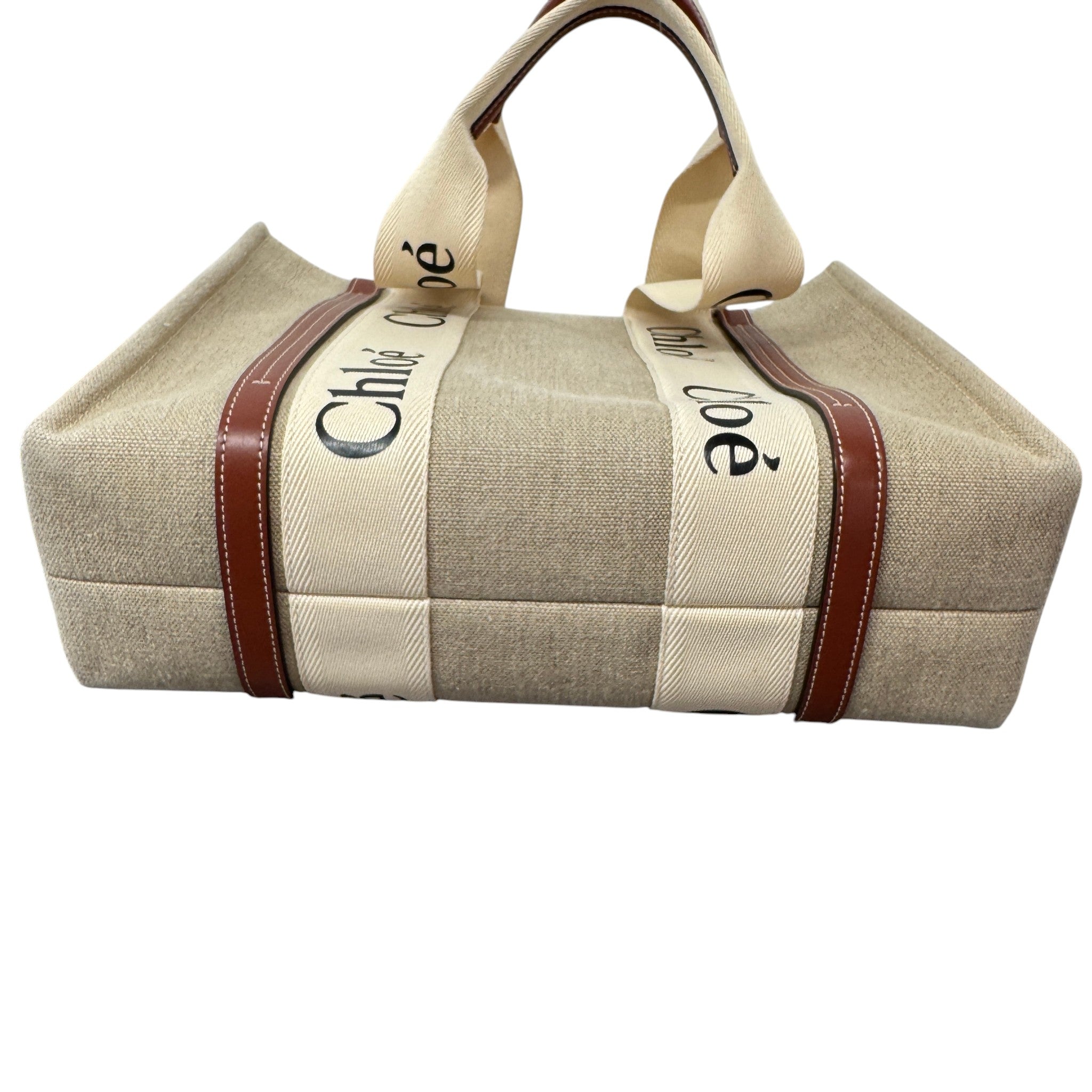 Women's Woody Medium Tote Handbag Beige