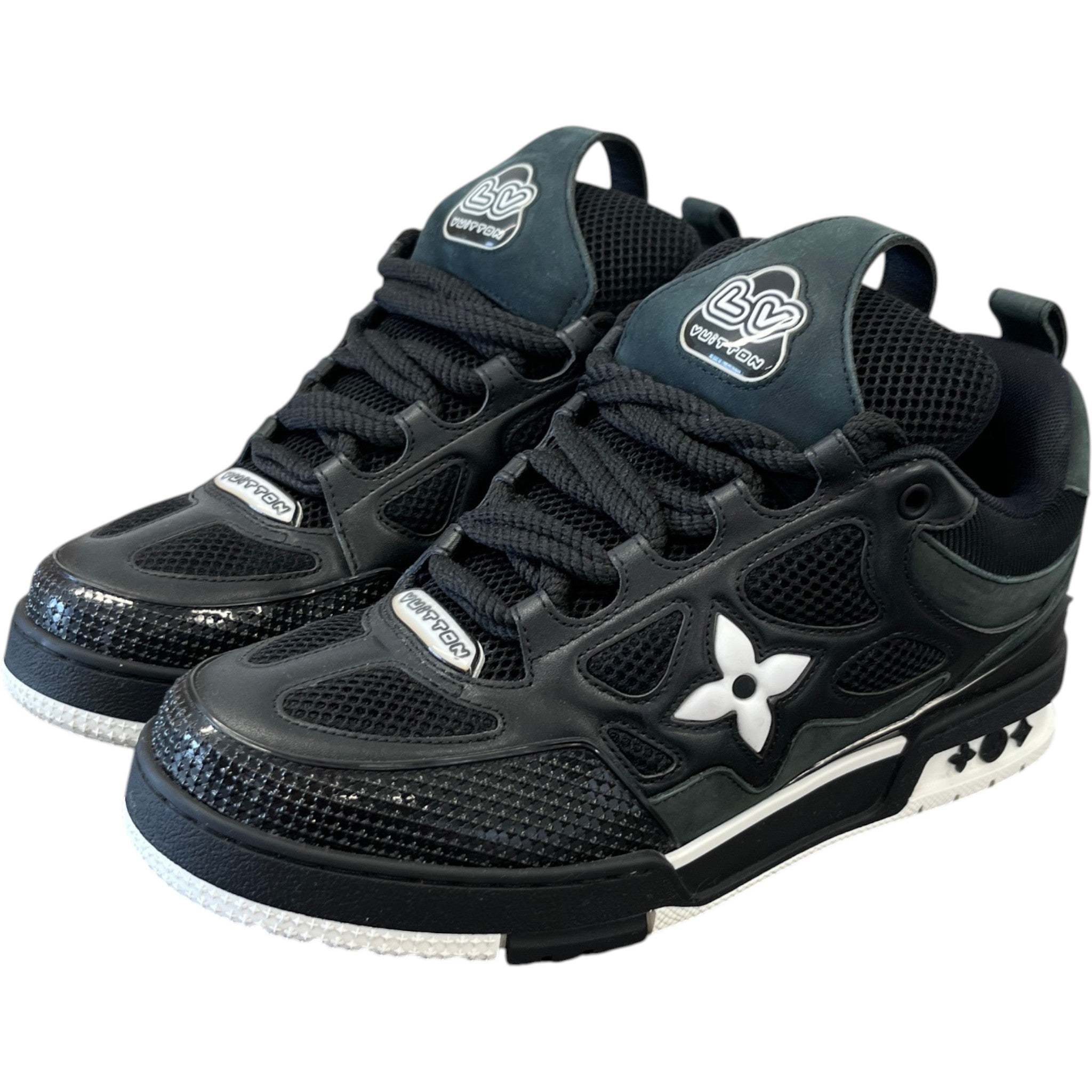 Men's Lv Skate Low Trainers Black Size EU 41 / UK 7