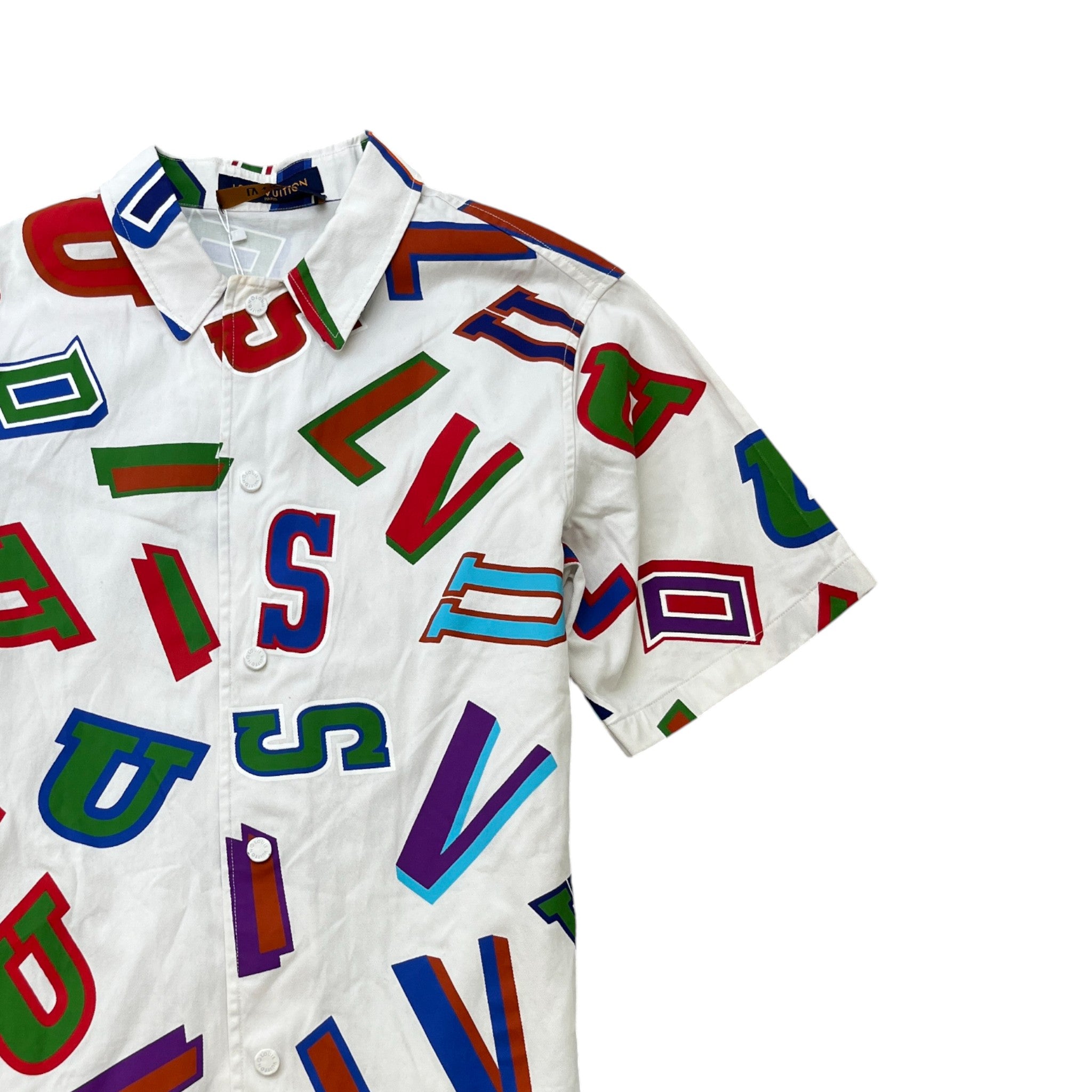 Men's Nba Logo OverShirt White Size M