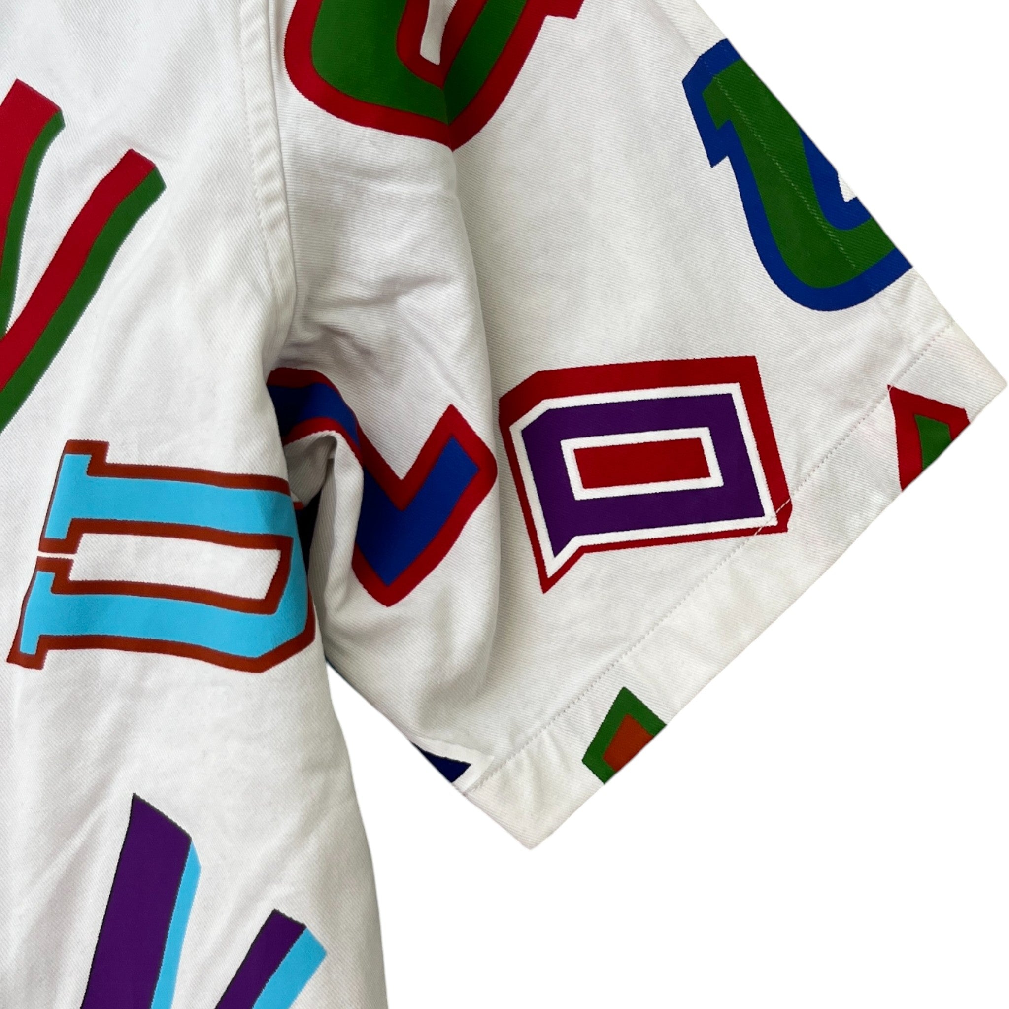 Men's Nba Logo OverShirt White Size M