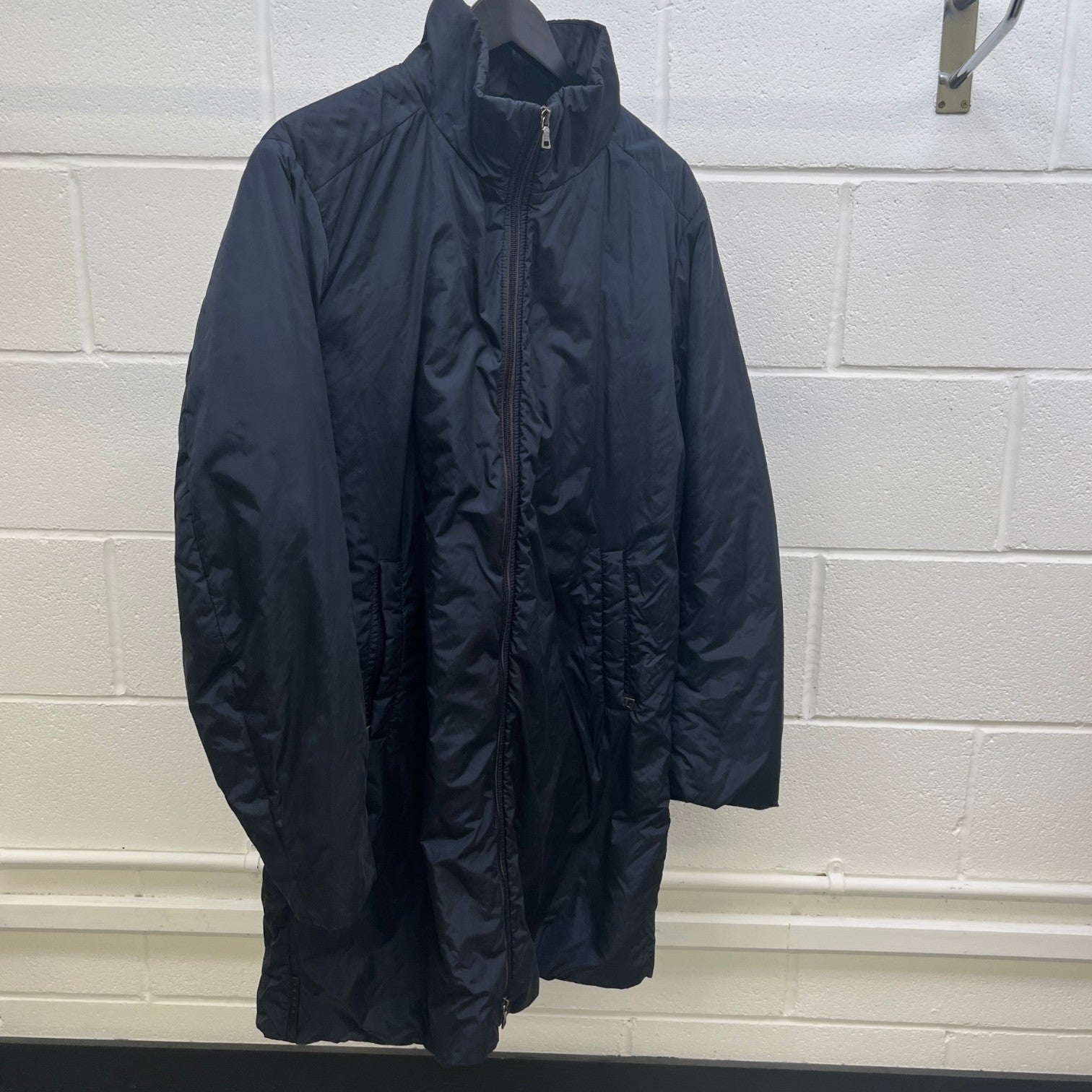 Men's Re-Nylon Parka Down Jacket Navy Size IT 48 / M