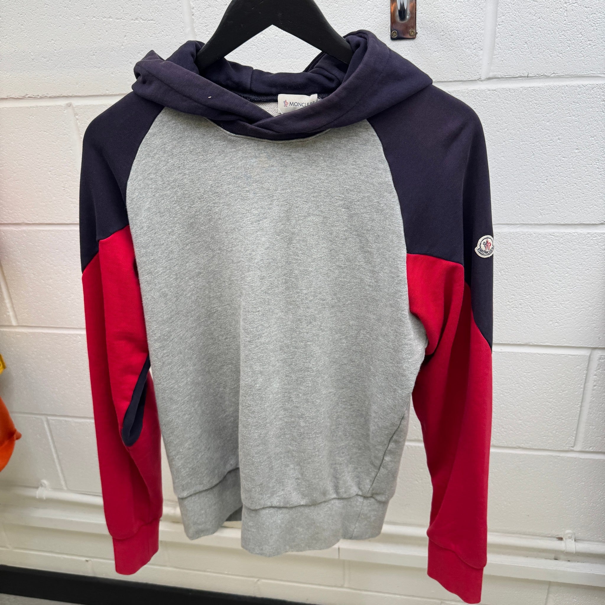 Men's Maglia Con Cappuccio Hoodie Grey Size L