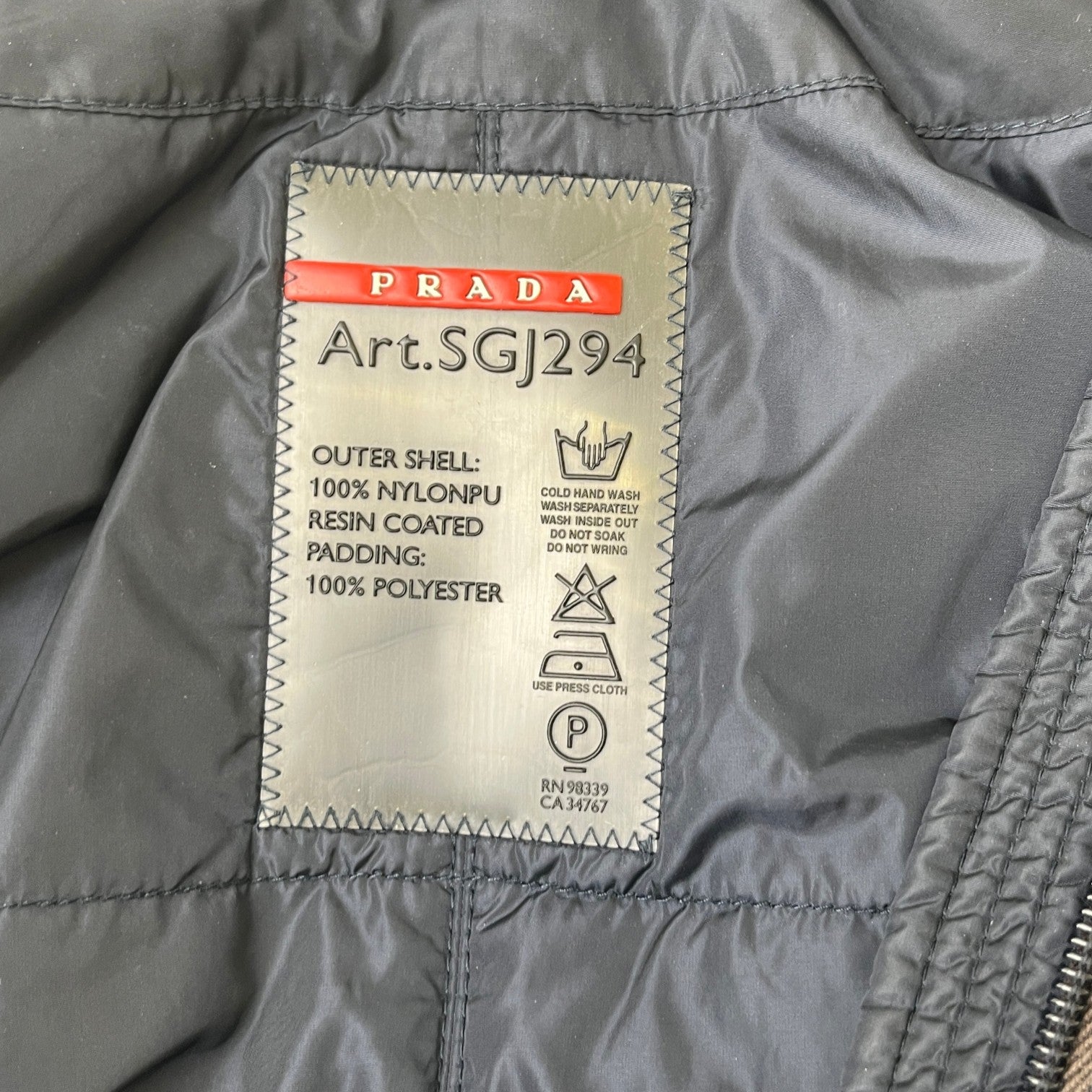 Men's Re-Nylon Parka Down Jacket Navy Size IT 48 / M