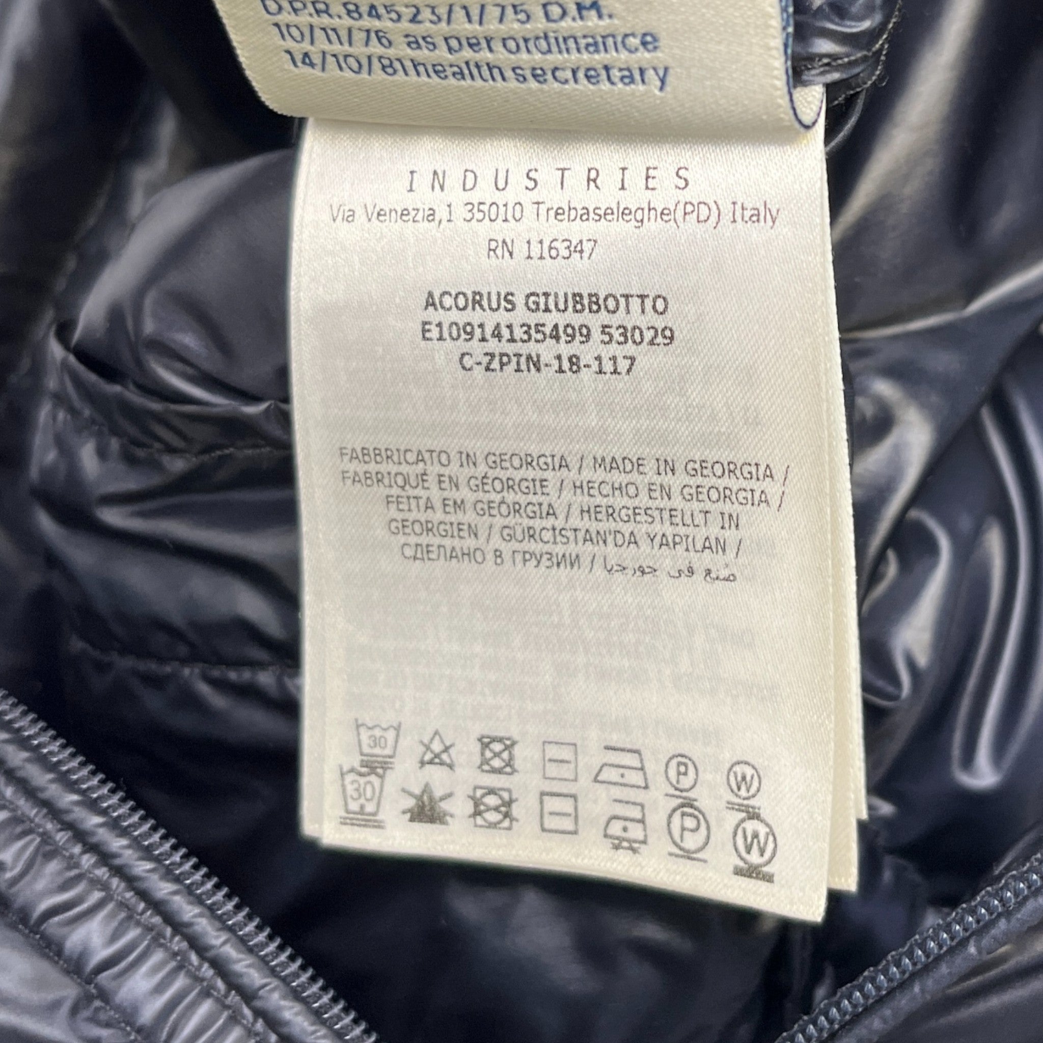 Men's Acorus Jacket Navy Size 3 / L