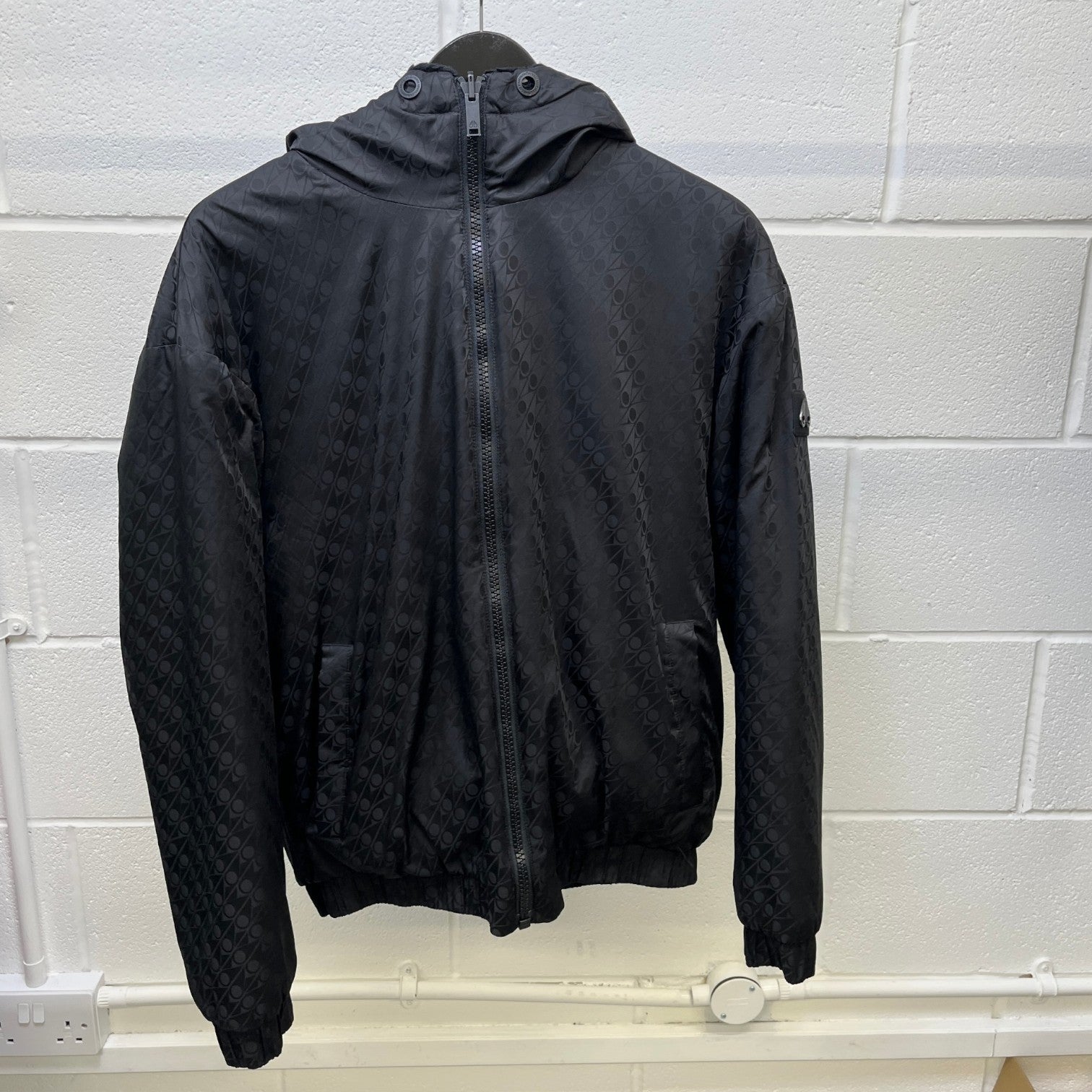 Men's Borden Monogram Bunny Reversible Jacket Black Size S