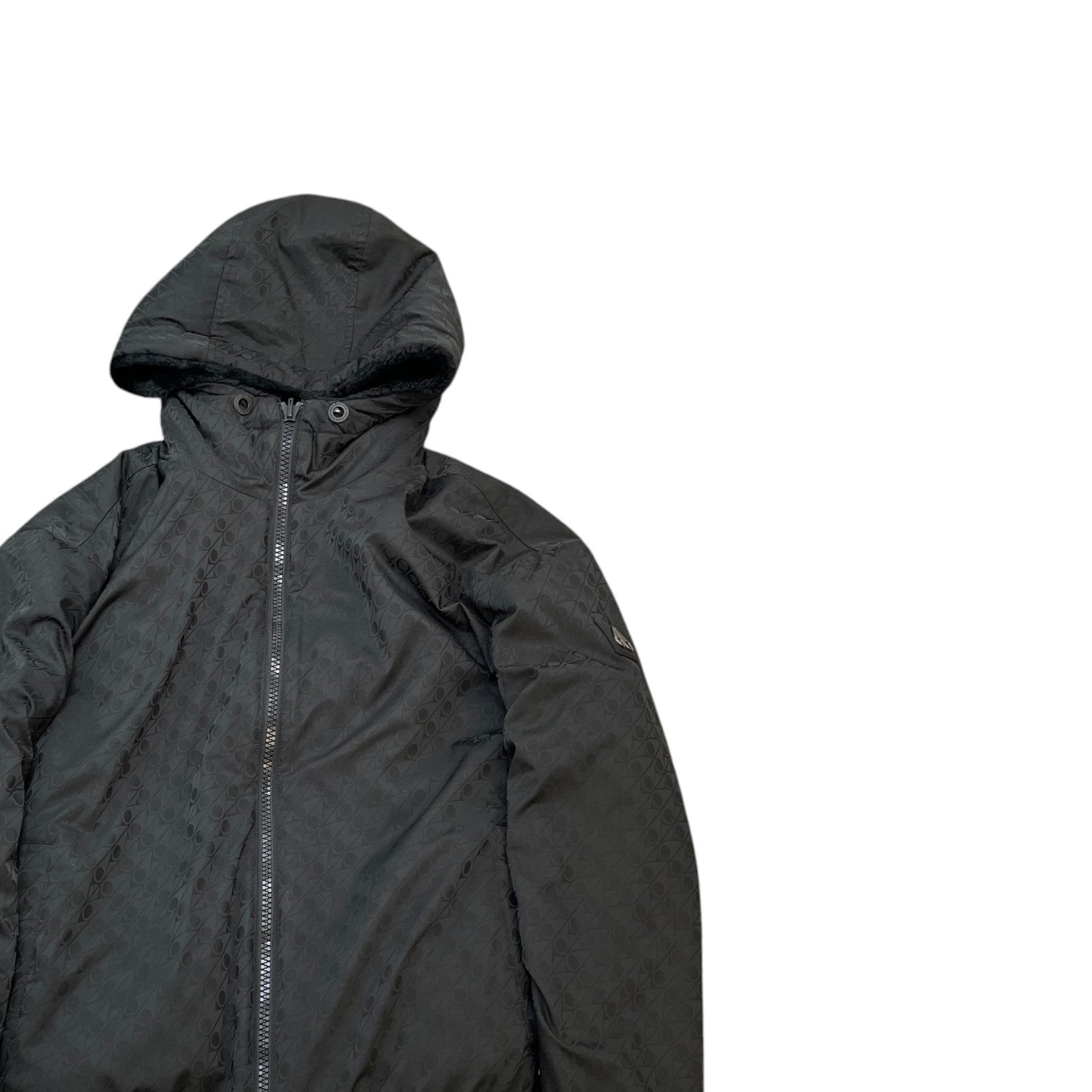 Men's Borden Monogram Bunny Reversible Jacket Black Size S